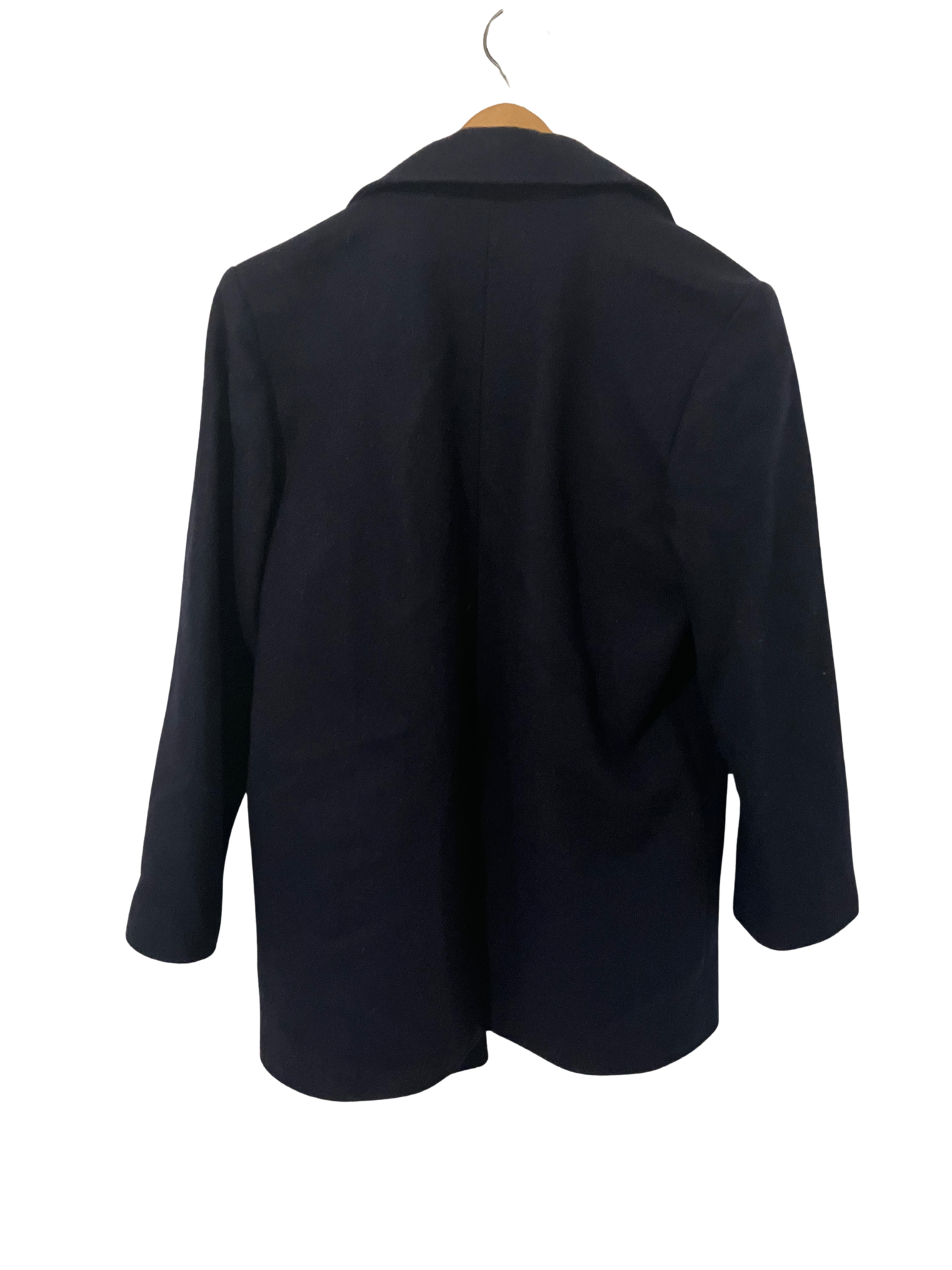 Vintage SBI by Bitterman Wool Peacoat Navy Blue Red Lining Size 5-6 Yugoslavia