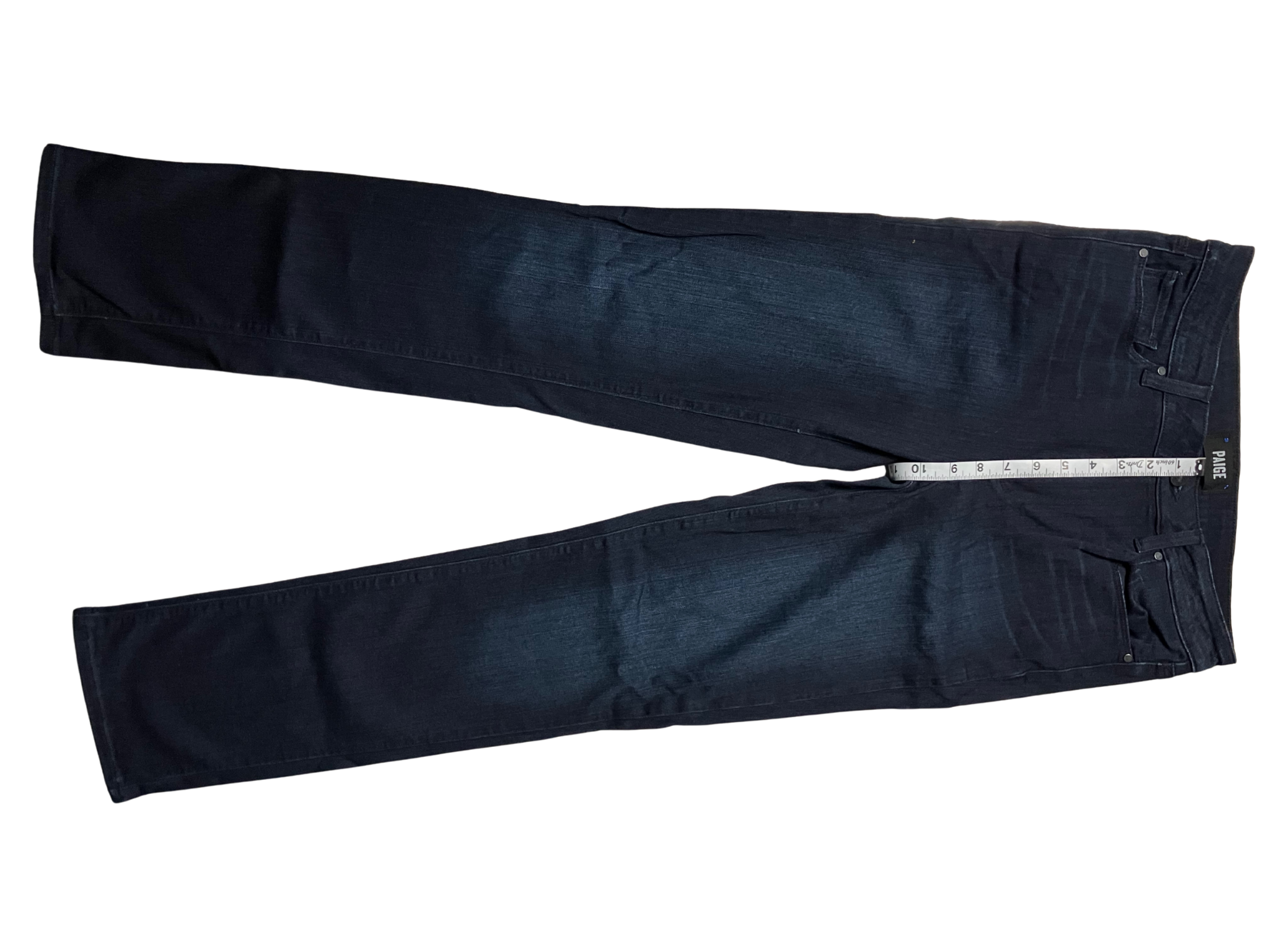 PAIGE Hoxton Straight Jeans Dark Indigo Wash Size 29 - Premium Denim