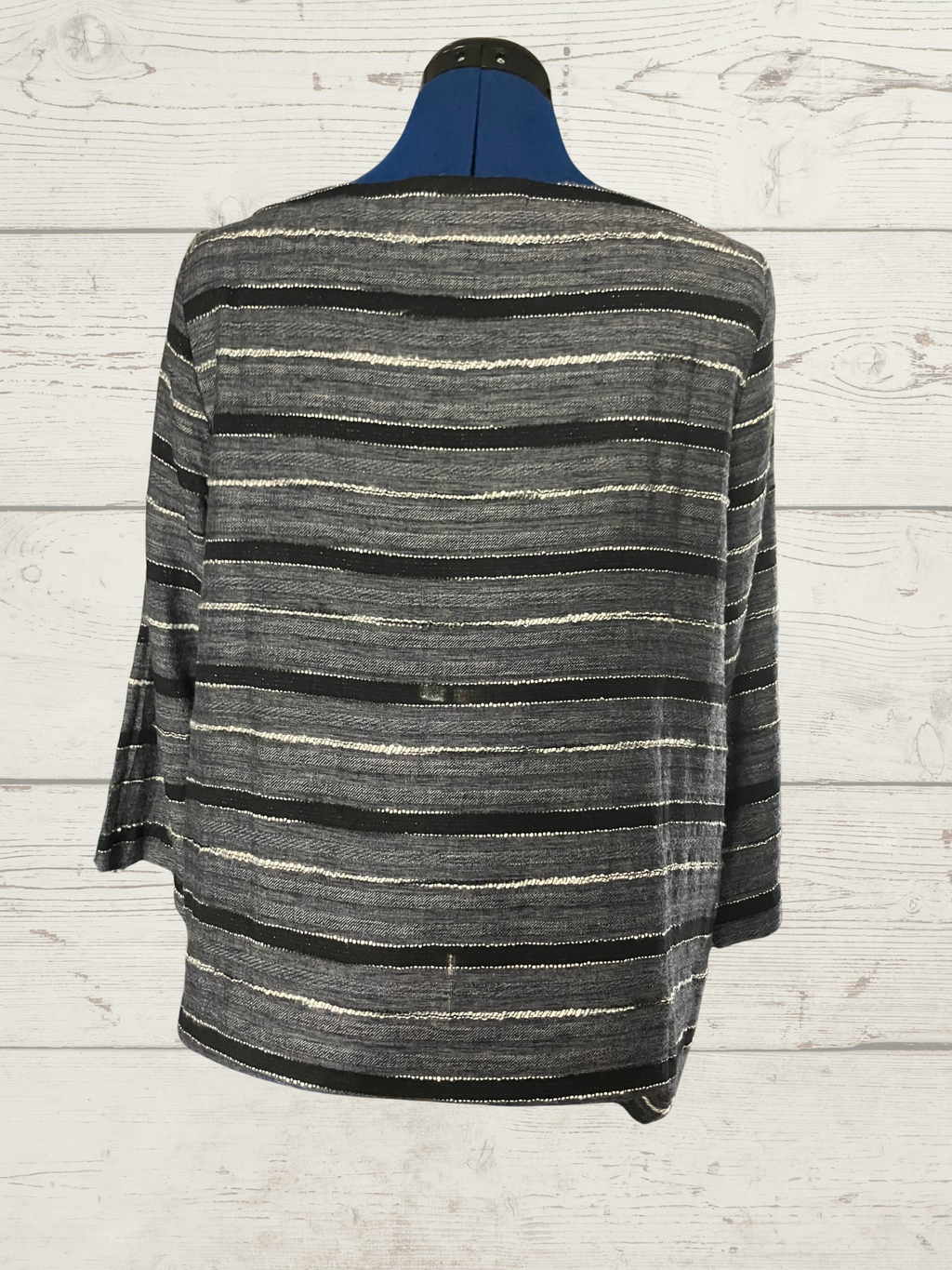 Purejill — Top | Heather stripe, dolman cut · Sz M