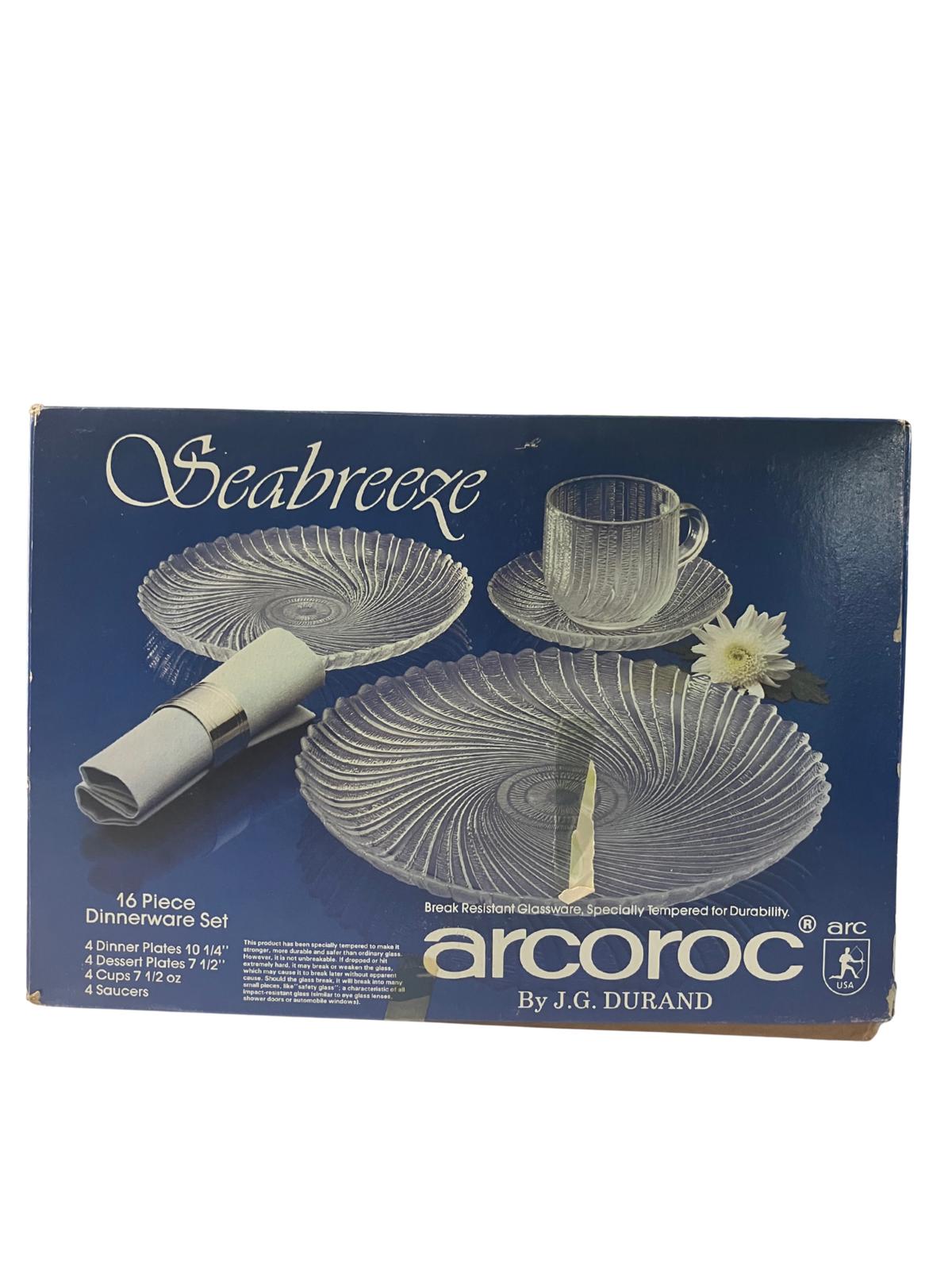 Arcoroc Seabreeze 16-Piece Glassware Dinnerware Set by J.G. Durand