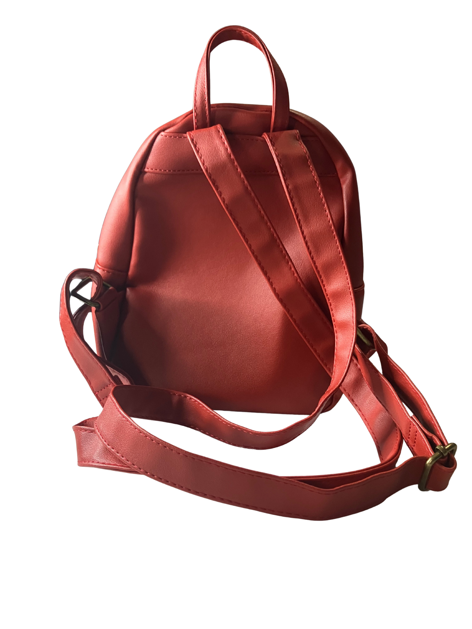 Disney x Loungefly Mickey Mouse Mini Backpack Red Black Vegan Leather Authentic