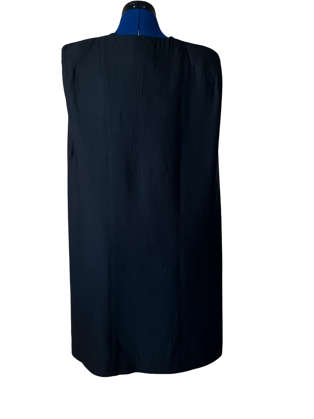 C/MEO Collective Black Sleeveless Shift Dress Size 5 V-Neck Minimalist