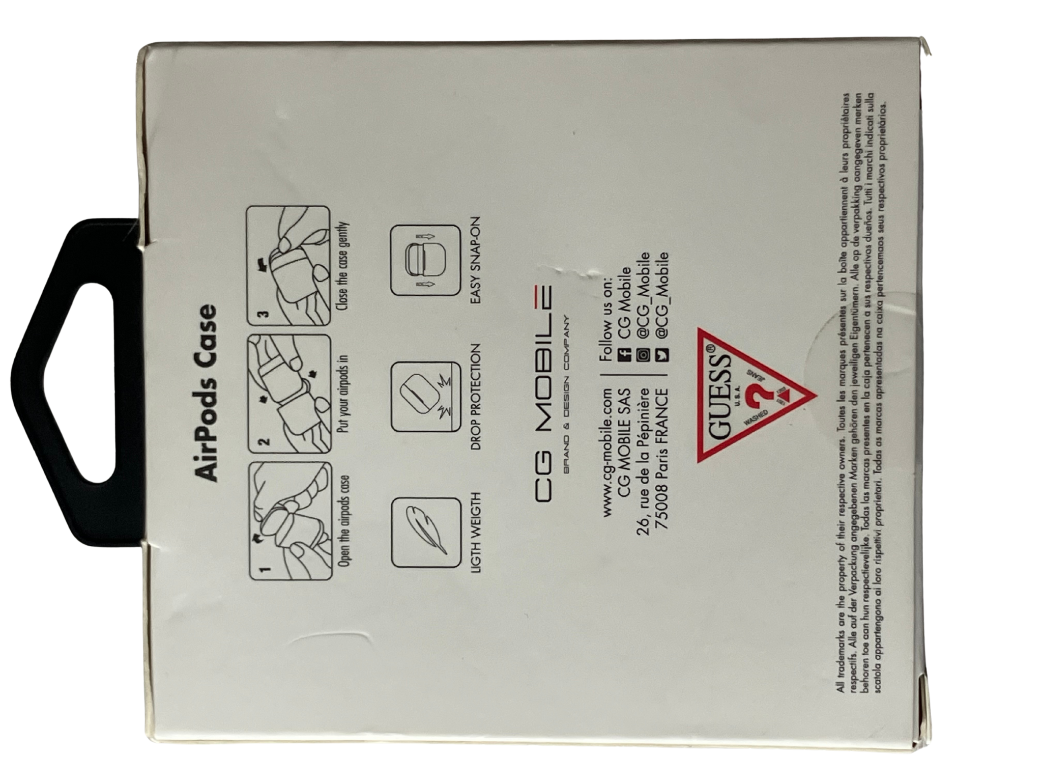 Designer AirPods Pro Case Gold Speckled Black with Metal Ring