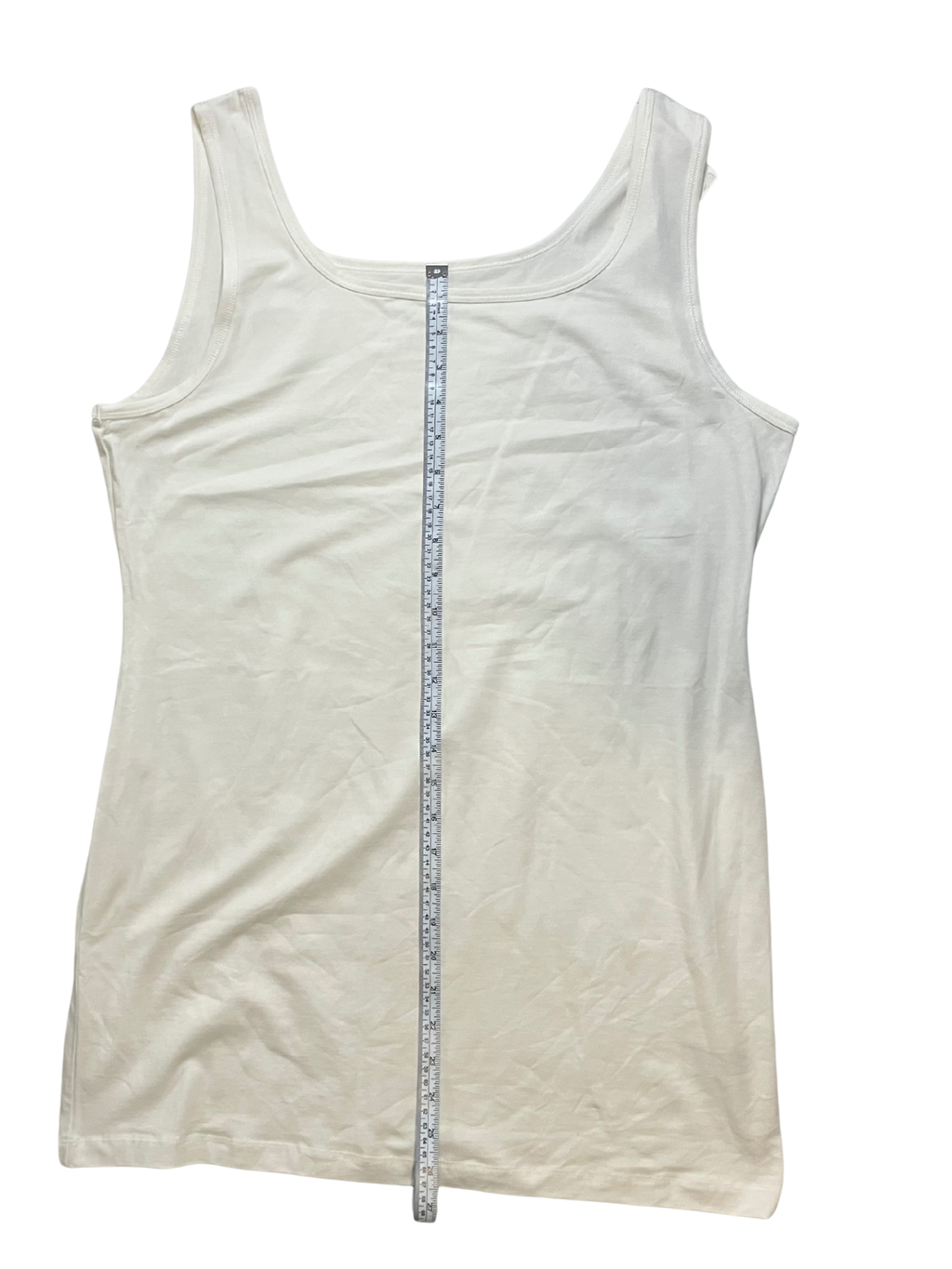 Peruvian Connection Pima Cotton Tank XL White Long Sleeveless NWT