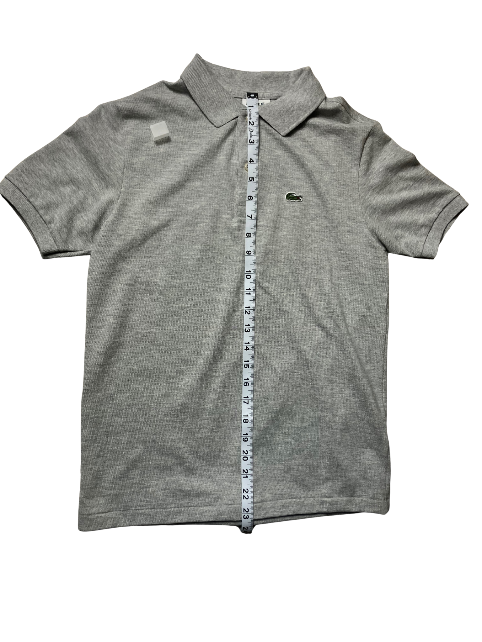 Lacoste Grey Classic Polo Shirt Youth 14 / Women's XS-S / Men's XS