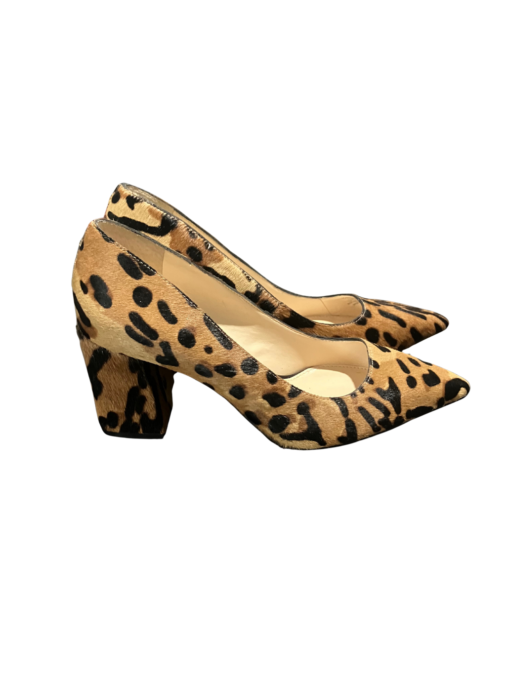 Vince Camuto Leopard Print Block Heel Pumps Size 6M