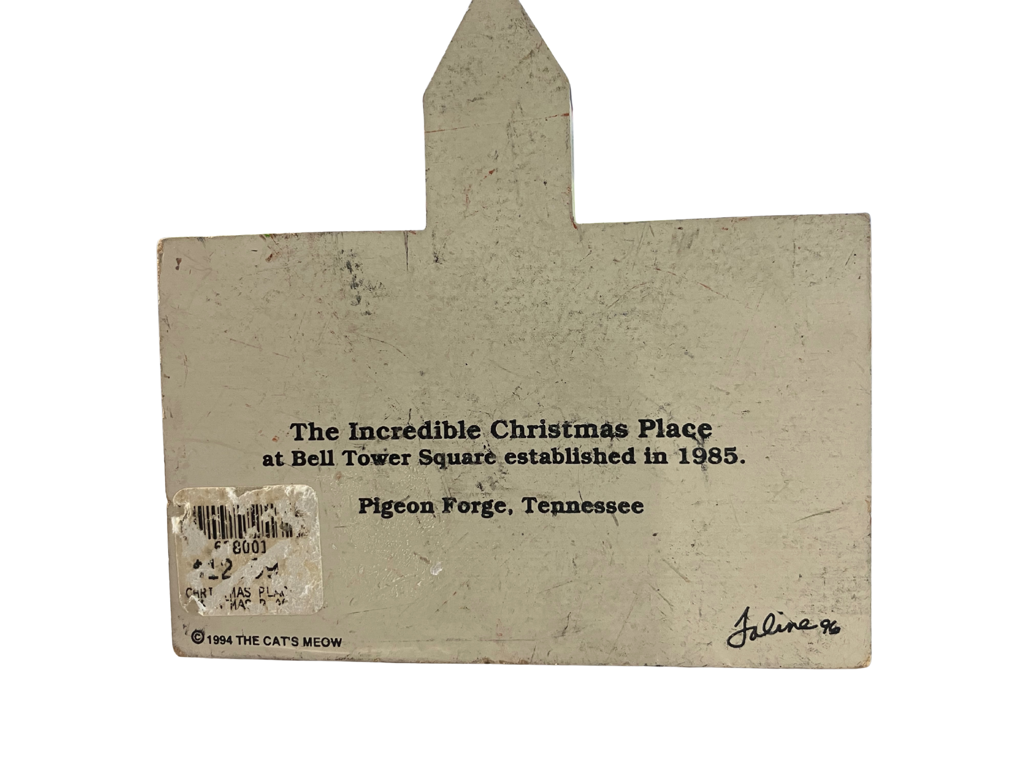 The Cat's Meow Incredible Christmas Place Bell Tower Square 1994 Pigeon Forge