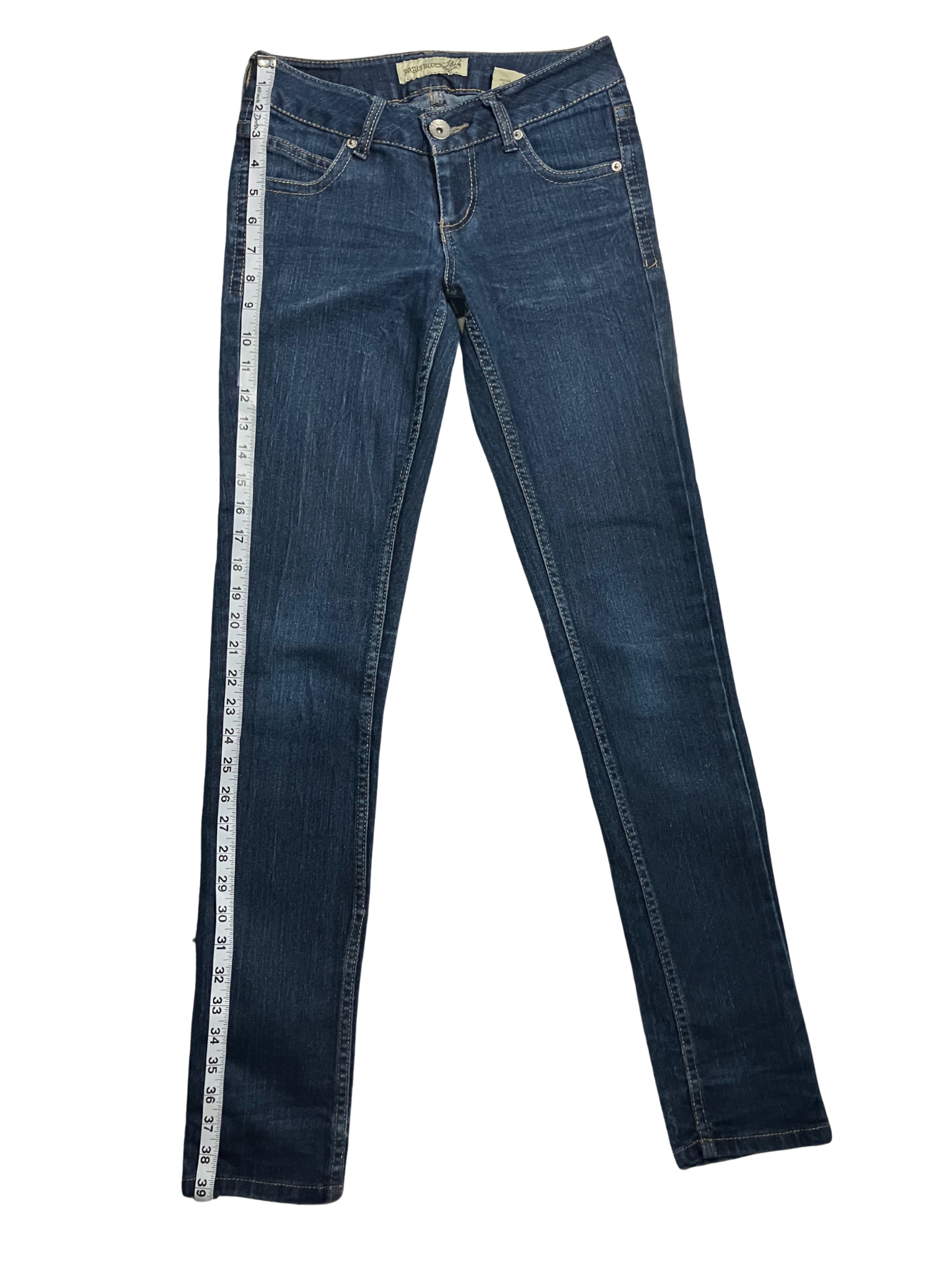 Paris Blues Dark Wash Stretch Denim Skinny Jeans - Y2K Vintage