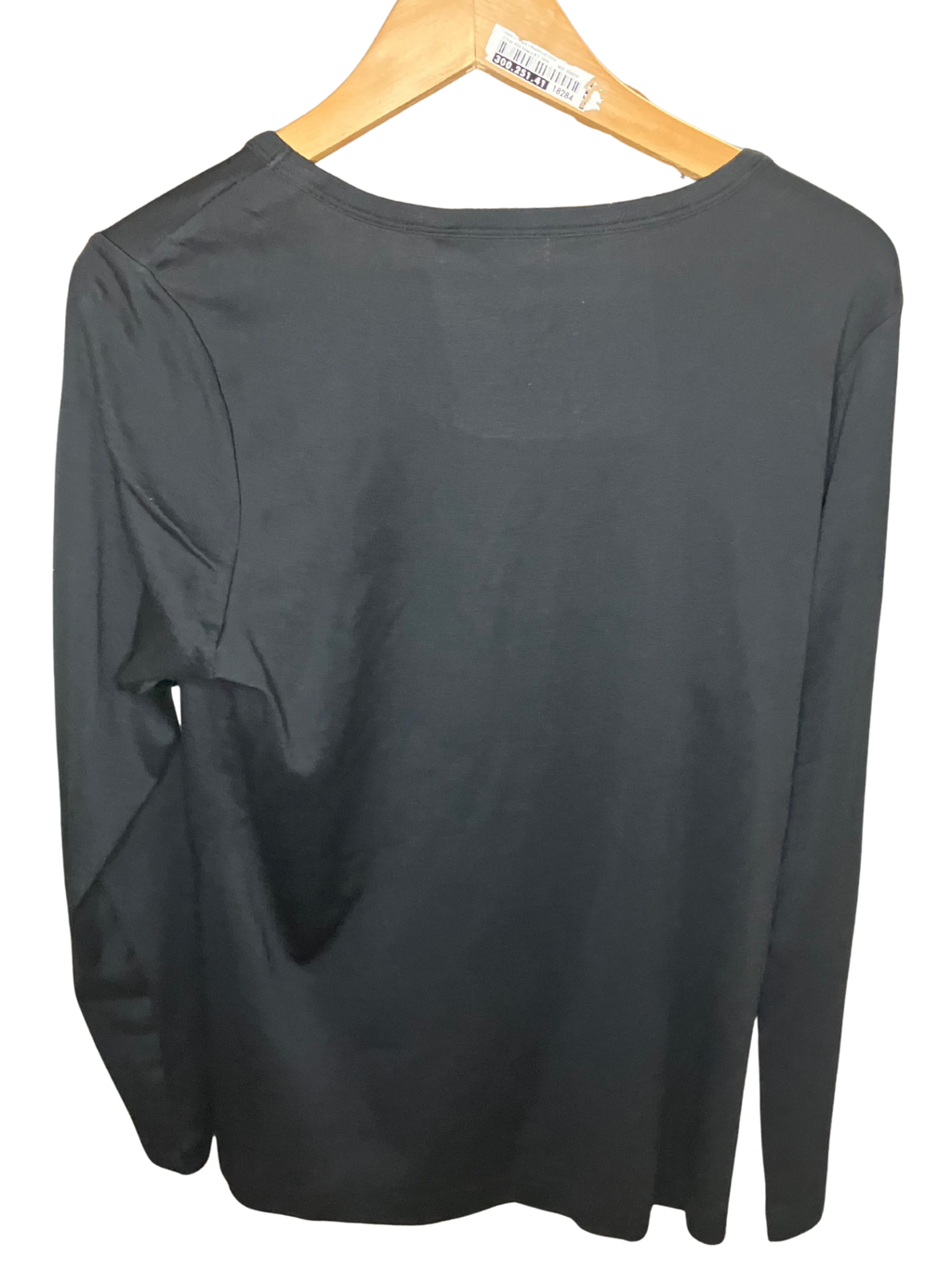 Tommy Bahama Long Sleeve Top XL Black Scoop Neck Premium Cotton NWT