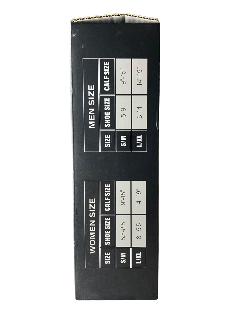 Compression Socks 3-Pack 15-20mmHg – Black Beige White S/M Unisex