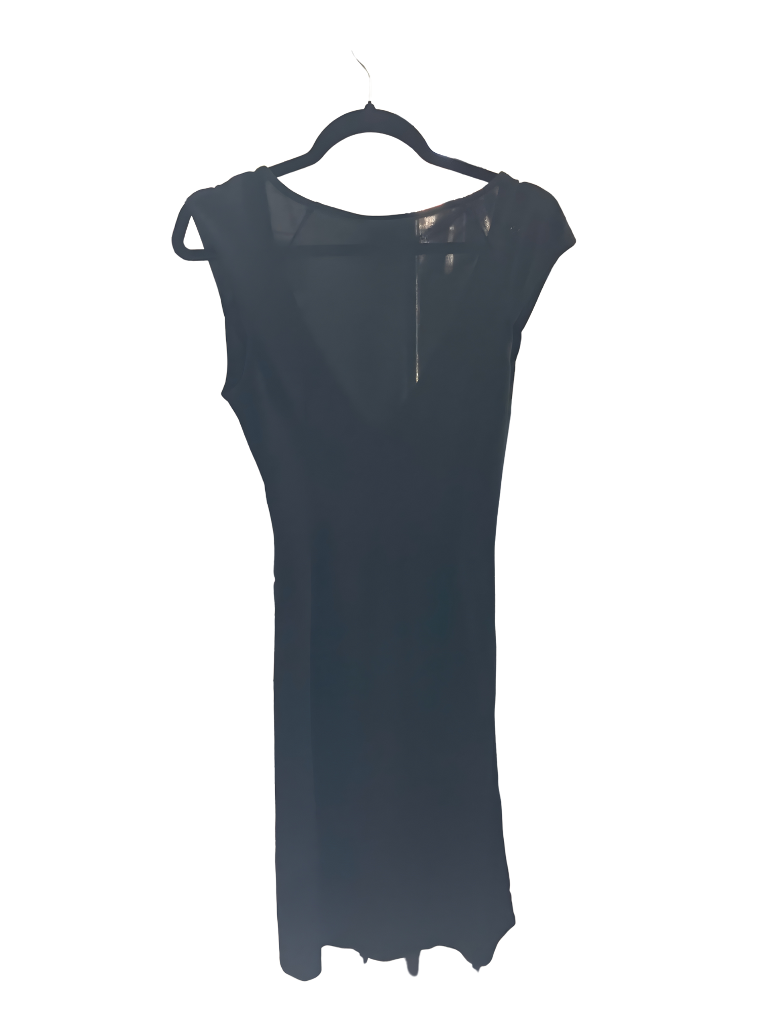 Ann Taylor LOFT Black Faux Wrap Sheath Dress Deep V-Neck Size 2