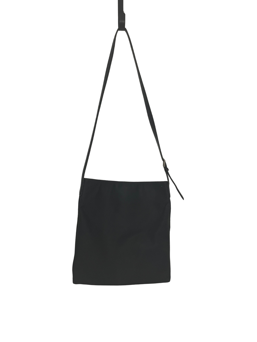 Vintage Coach 1999 Black Crossbody Bag - Y2K Nylon Leather Style 7414