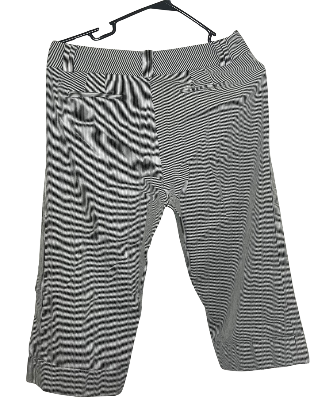 Banana Republic Jackson Fit Cropped Pants Size 10 – Navy Pinstripe Stretch