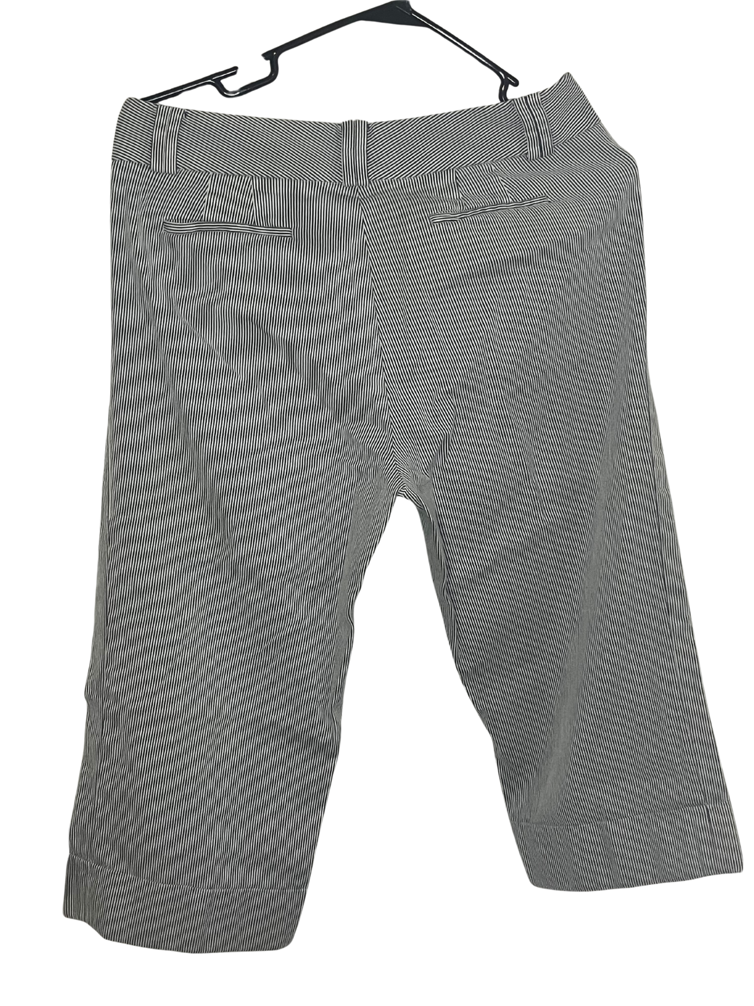 Banana Republic Jackson Fit Cropped Pants Size 10 – Navy Pinstripe Stretch