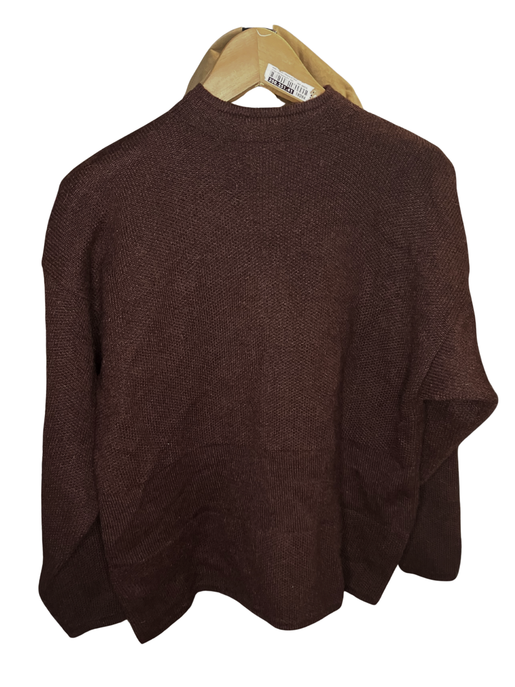 Peruvian Connection 100% Alpaca Knit Jacket Brown Geometric Size L