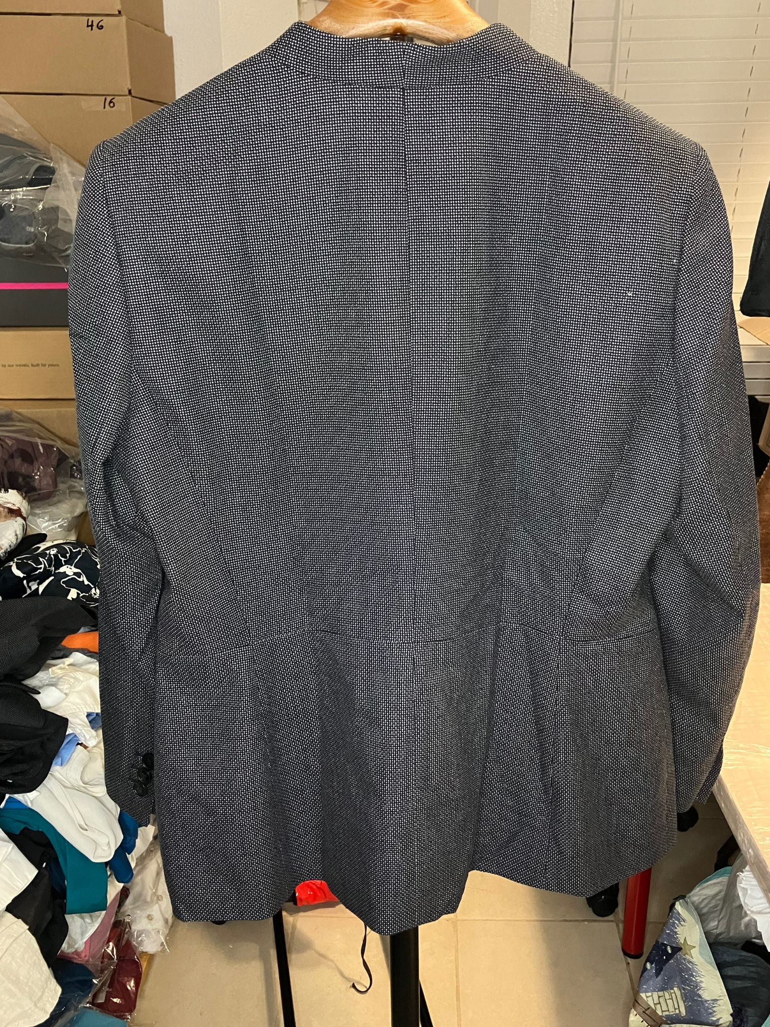 Lafayette 148 New York Blazer Black White Textured Size 16 – Tailored Jacket