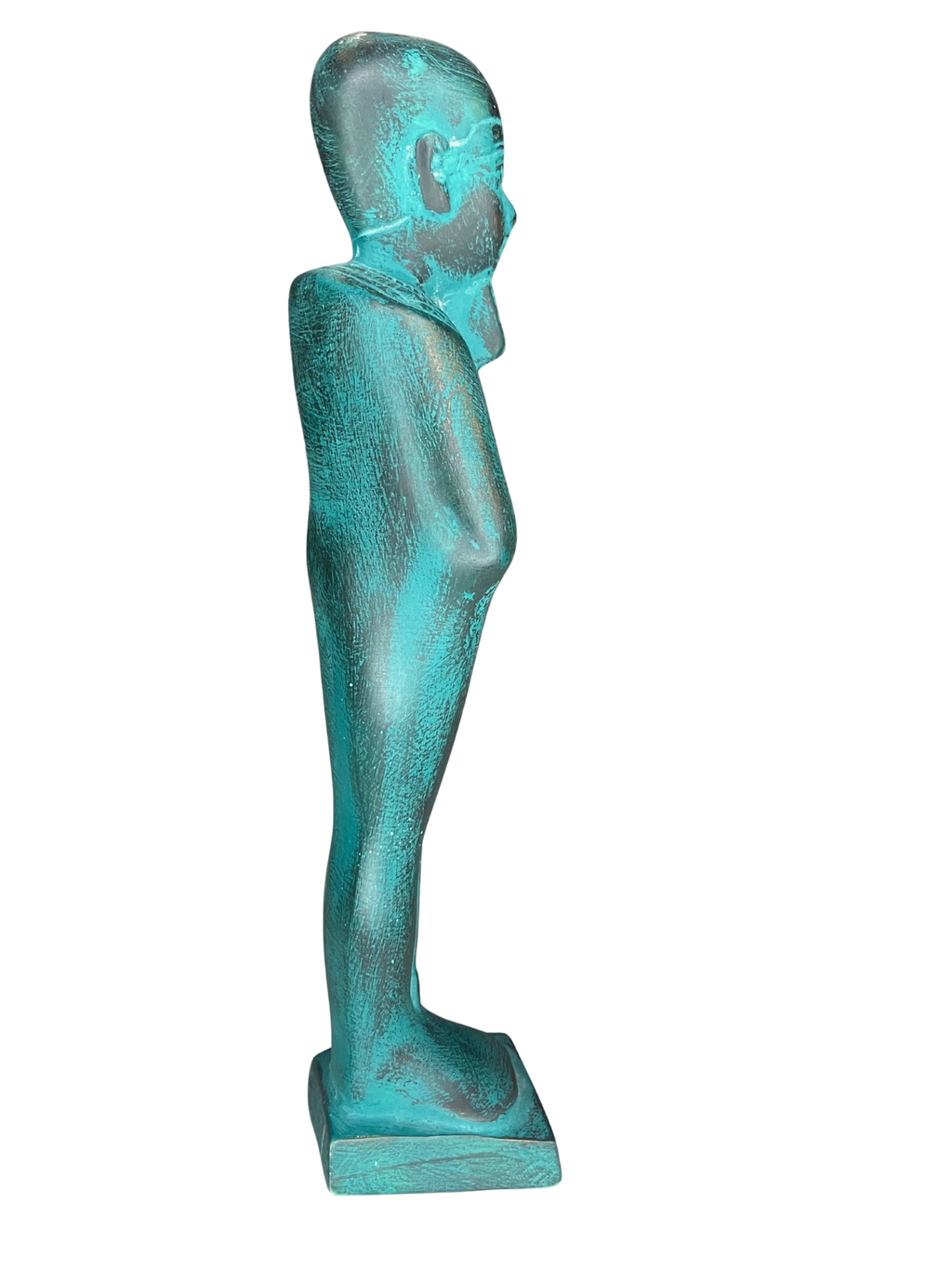 Egyptian Ushabti Shabti Figurine Turquoise Patina Ancient Style Decor