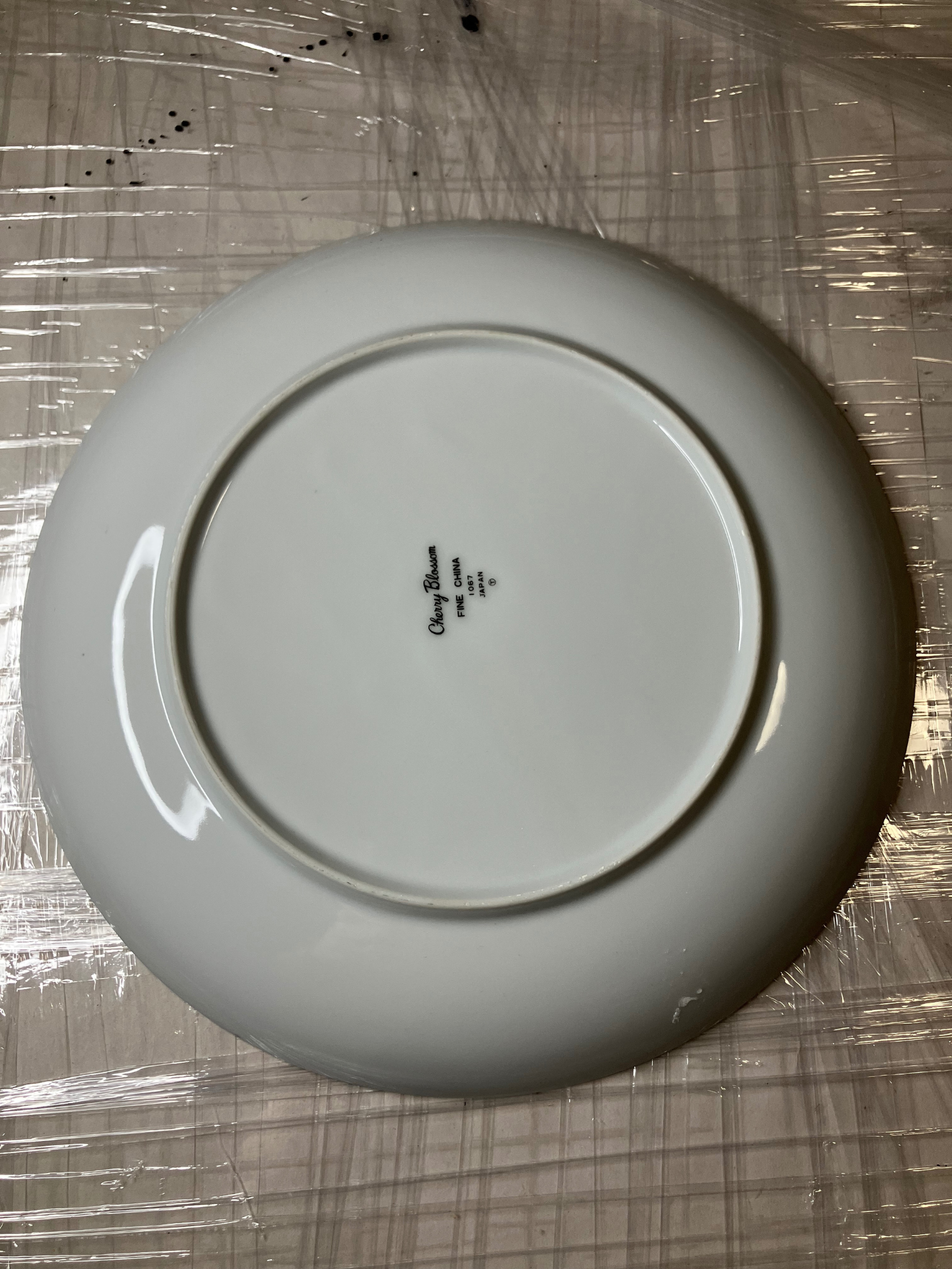 Cherry Blossom Fine China Luncheon Plates 1067 Japan Vintage 1960s-70s Set