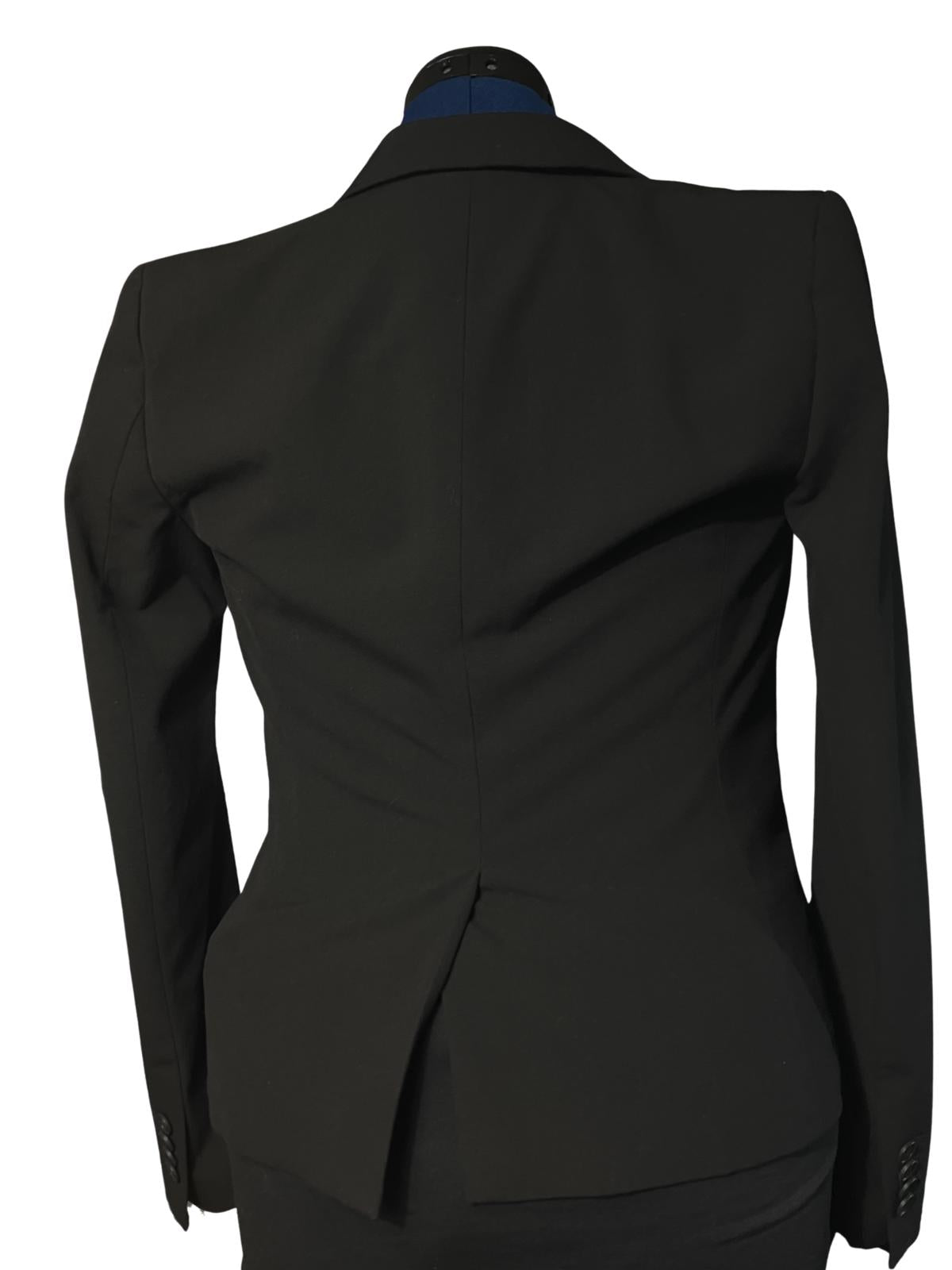 Ann Taylor Black Blazer Size 0 Stretch Career Jacket