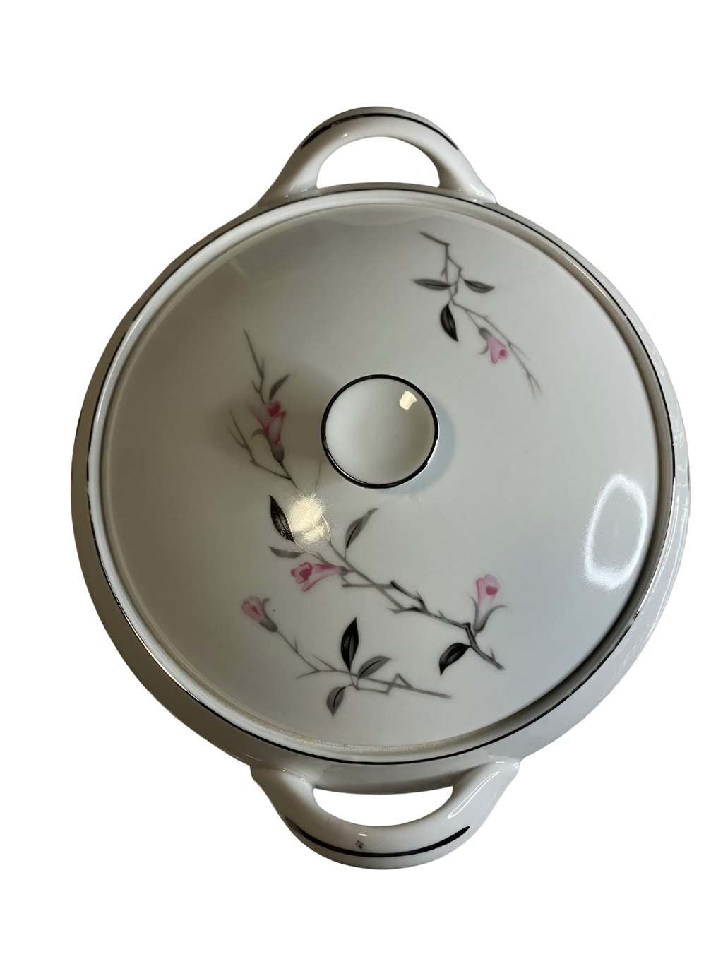 Cherry Blossom Fine China Covered Casserole 1067 Japan Vintage w/ Box