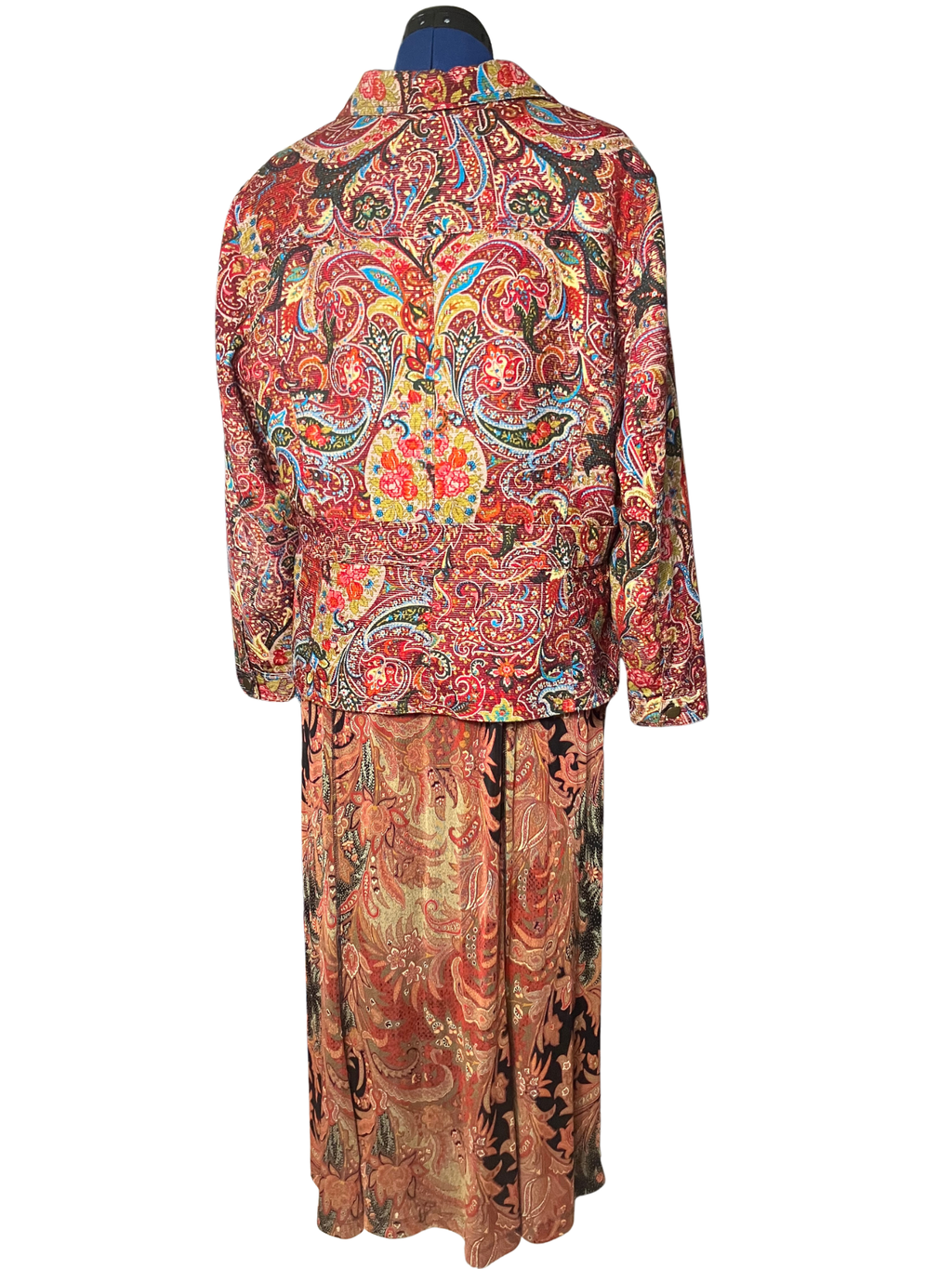 Coldwater Creek — Two-Piece Suit | Tapestry chenille paisley, made in the U.S.A. · Sz XL Petite