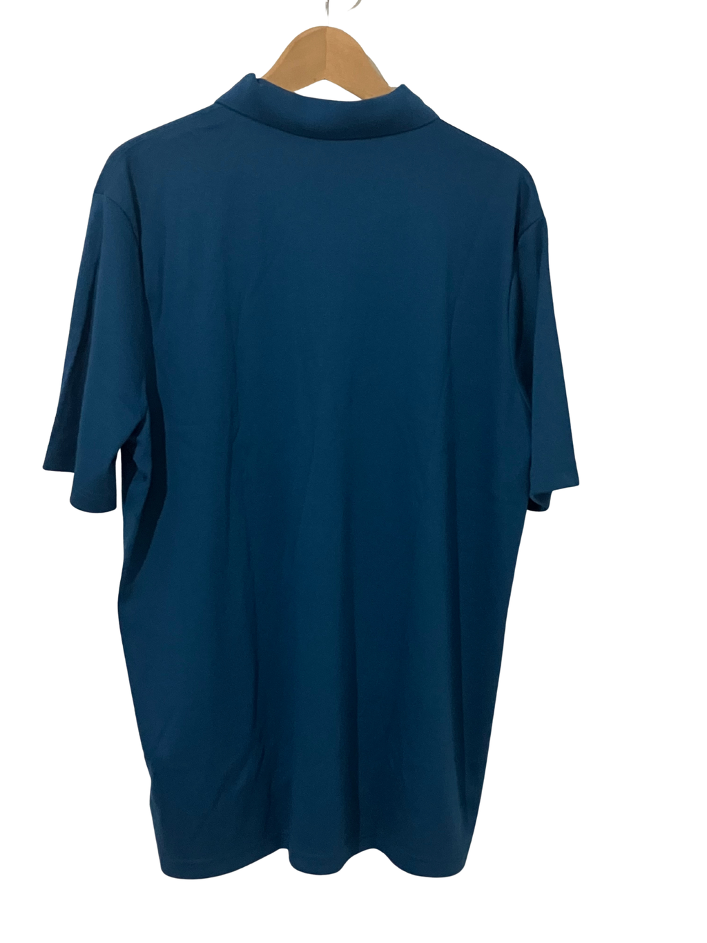 Lands’ End Men’s Polo Shirt XL Traditional Fit Blue Short Sleeve Chest Pocket 100% Cotton