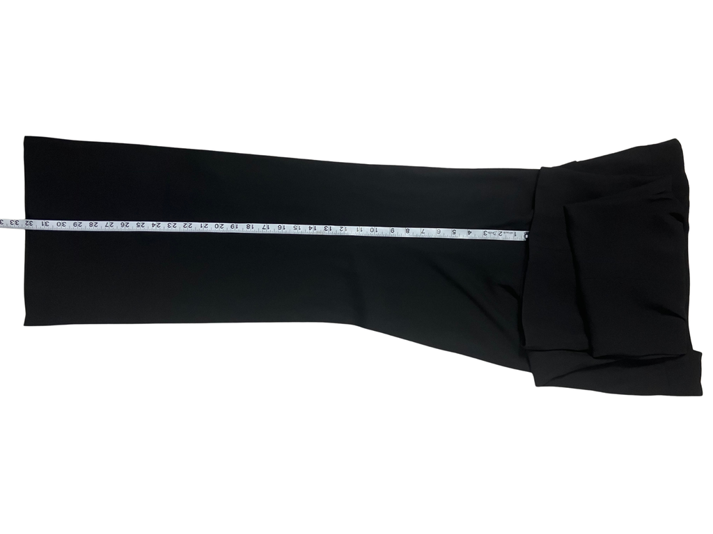 Nine West — Tailored Pants | Wide-leg, deep black, cuffed hem · Sz 16