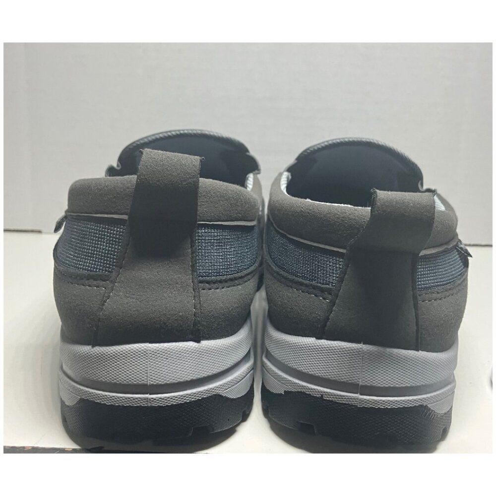 Men’s Slip-On Walking Shoes Comfort Arch Support Loafers Gray Size 44