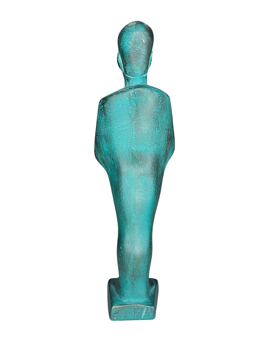 Egyptian Ushabti Shabti Figurine Turquoise Patina Ancient Style Decor