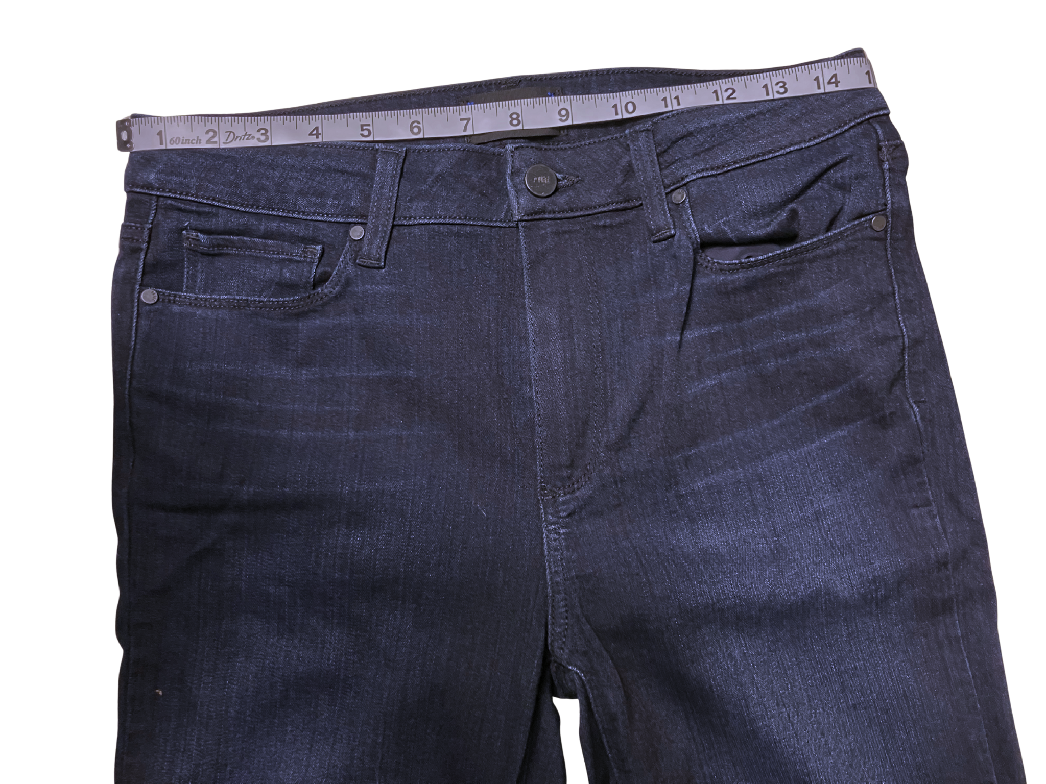 PAIGE Hoxton Straight Jeans Dark Indigo Wash Size 29 - Premium Denim