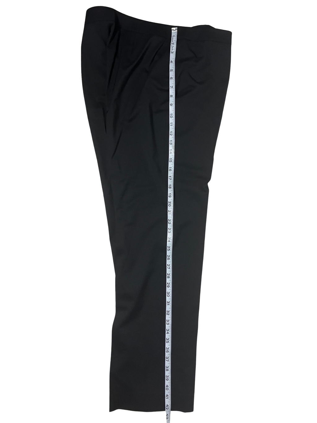 Lafayette 148 New York — Tailored Wool Pants | Deep black, pleated front · Sz 14