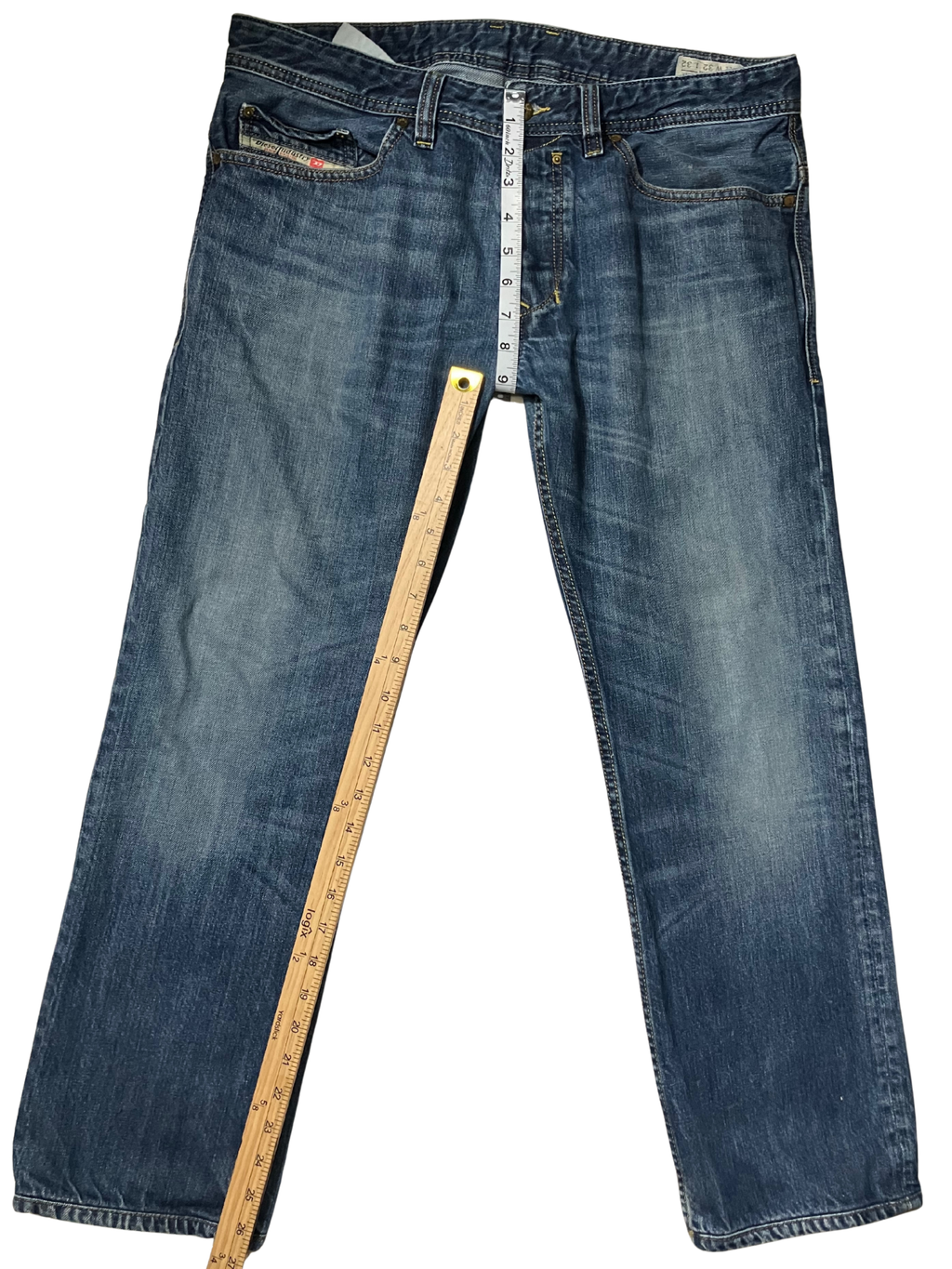 Diesel Safado Regular Slim Straight Jeans Blue Wash 100% Cotton