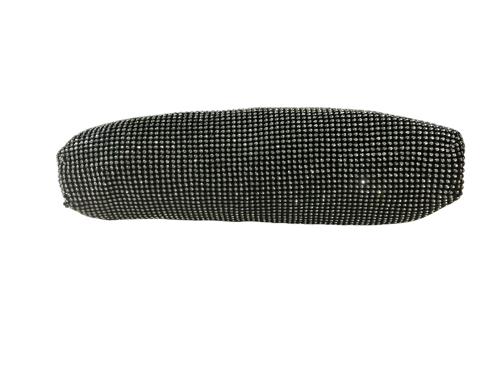 Like Dreams — Clutch Bag | Rhinestone mesh, silver-tone hardware · Sz OS