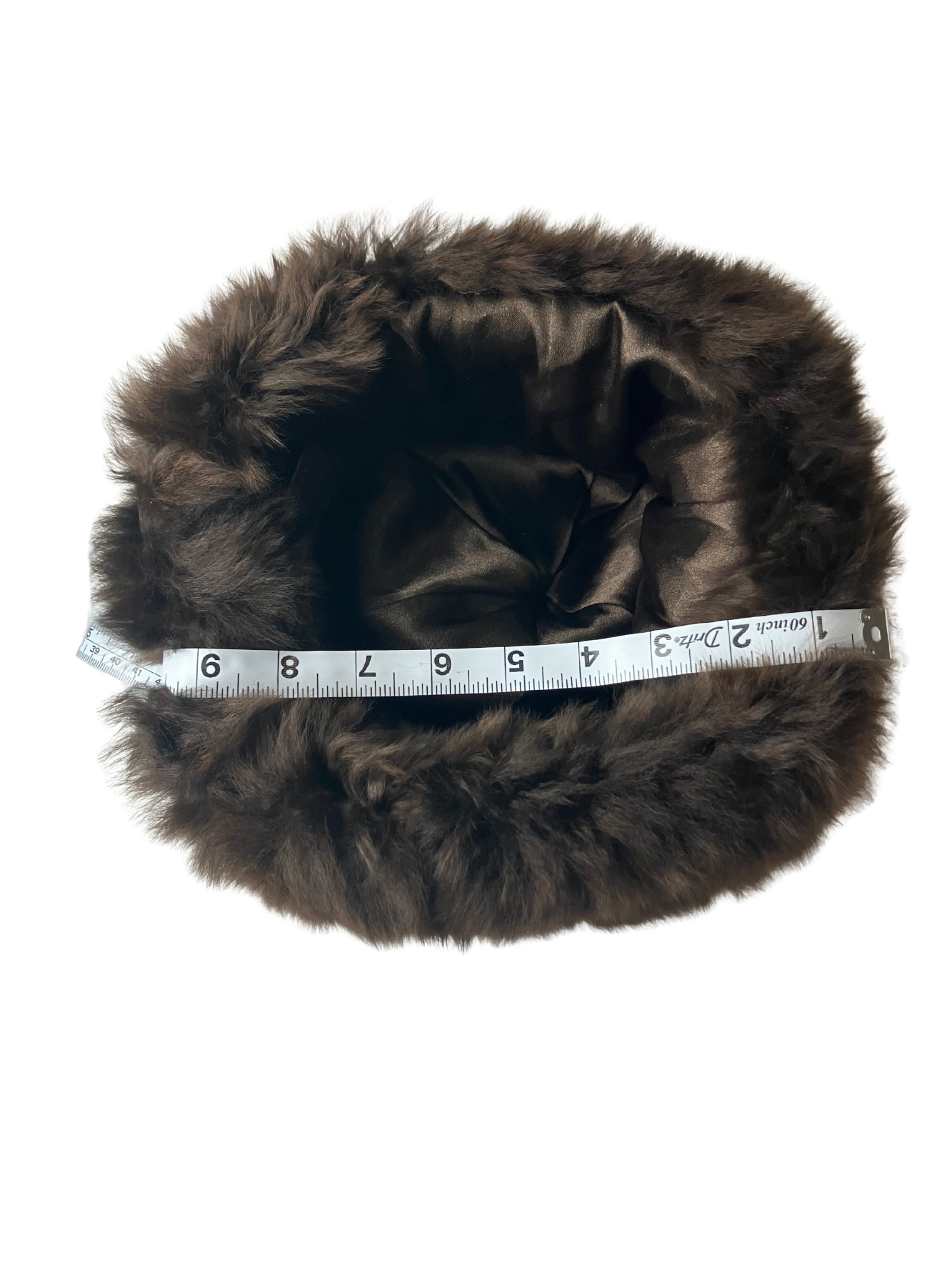 Baby Alpaca Fur Hat Brown Russian Style Winter Luxury Made in Peru