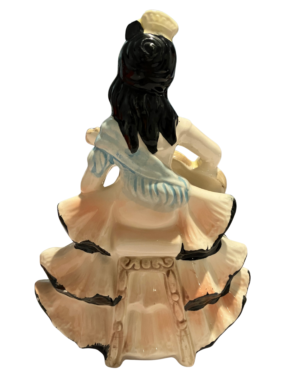 Vintage Japanese Ceramic Flamenco Dancer Figurine - Made in Japan 1950s-60s