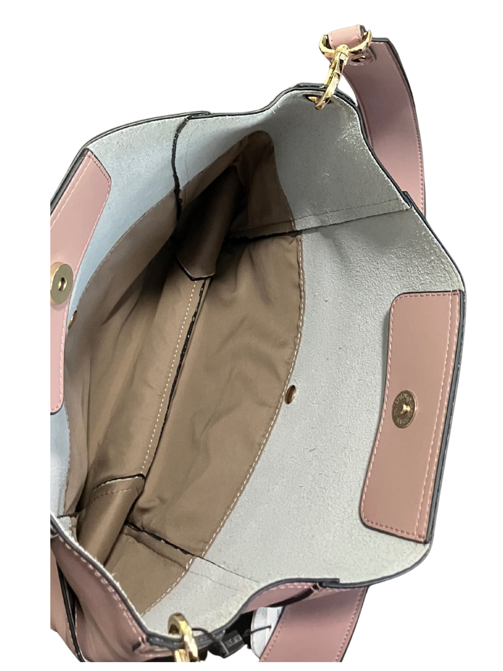 BOSTANTEN Pink Leather Shoulder Bag with Inner Pouch – Crossbody Handbag