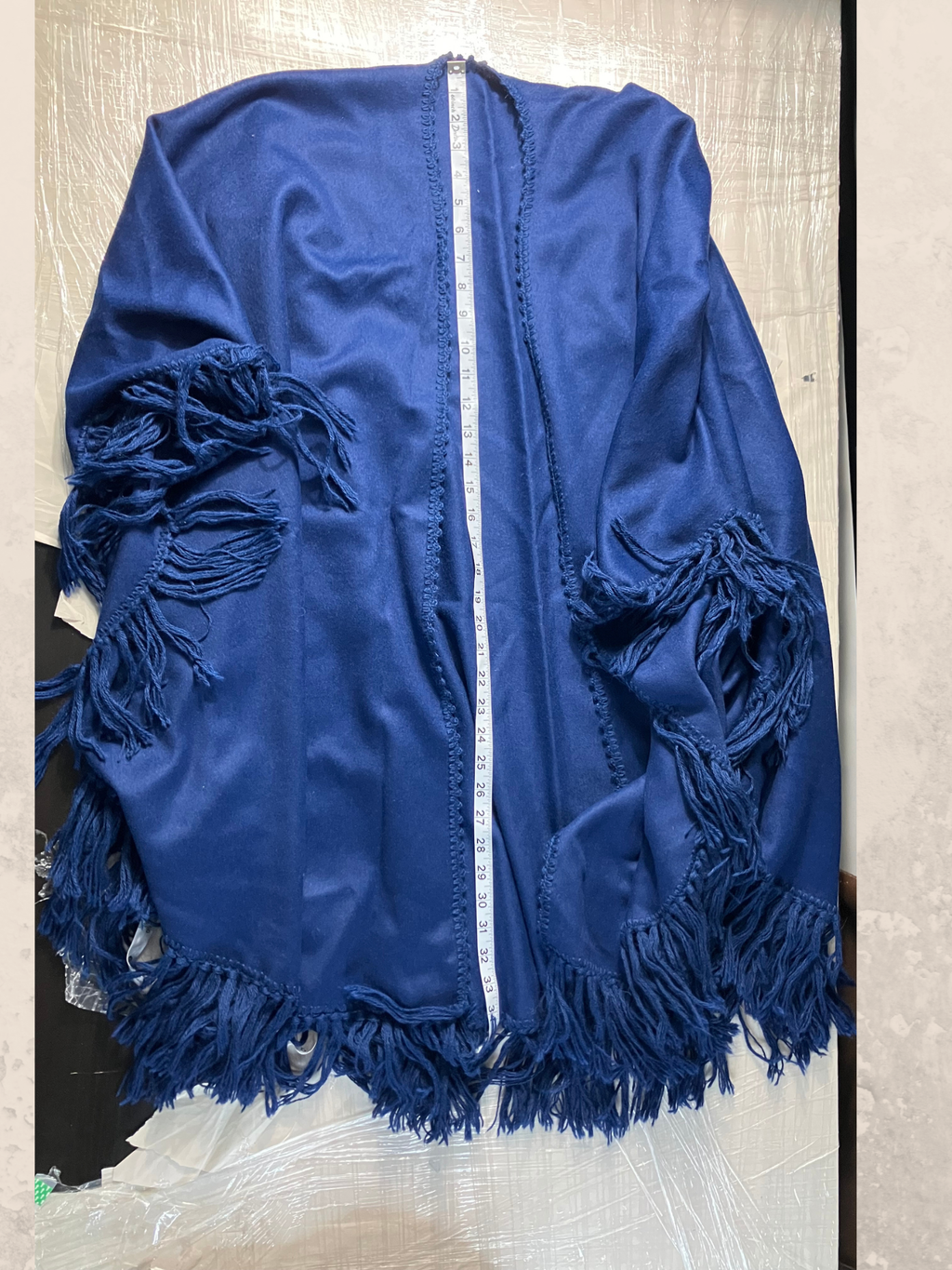 Condor — Alpaca Cape | Peruvian fringe trim, one size · Sz OS