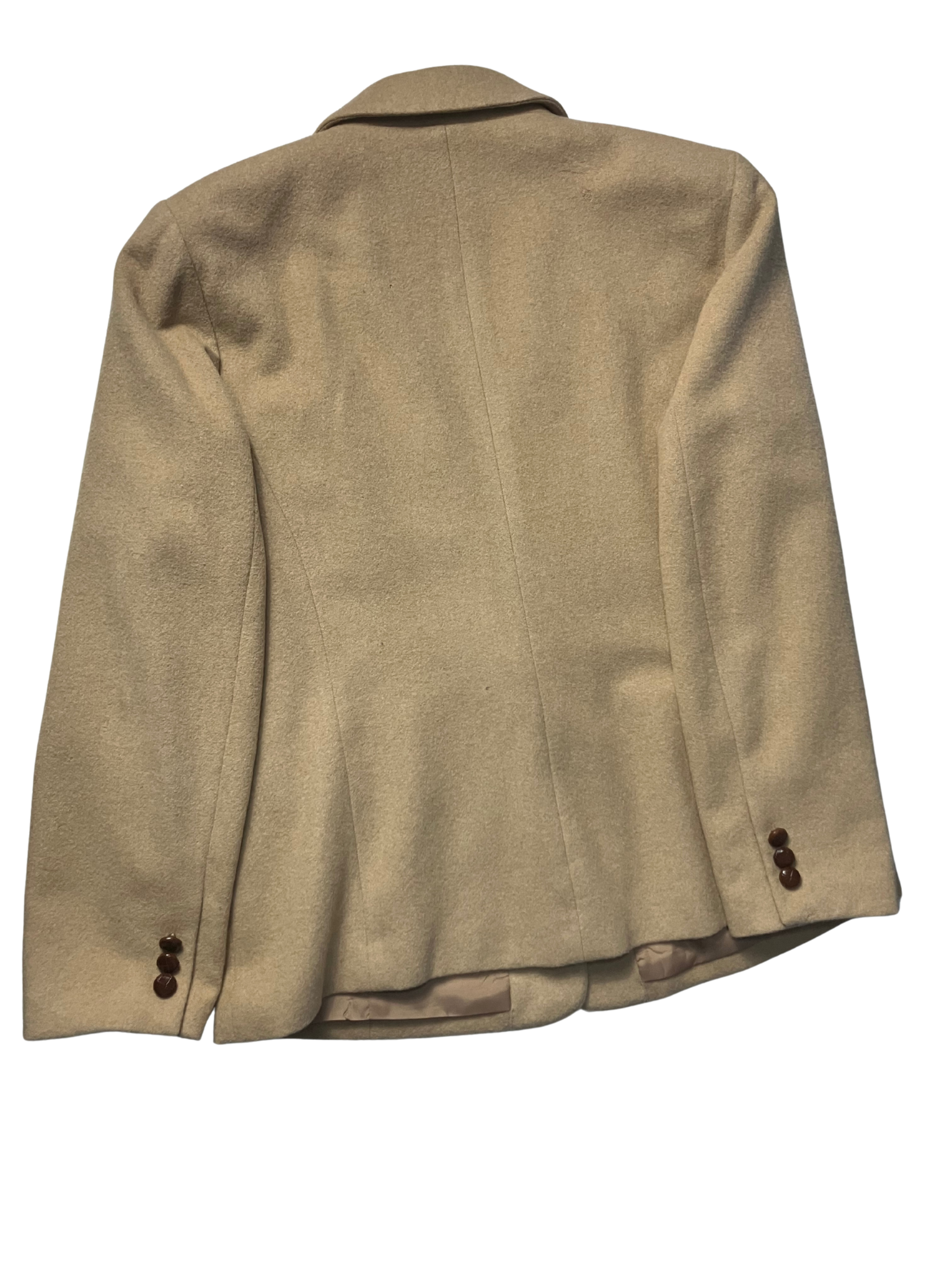 Orvis Camel Wool Blazer Women's Size 16 Classic Tailored One-Button Jacket