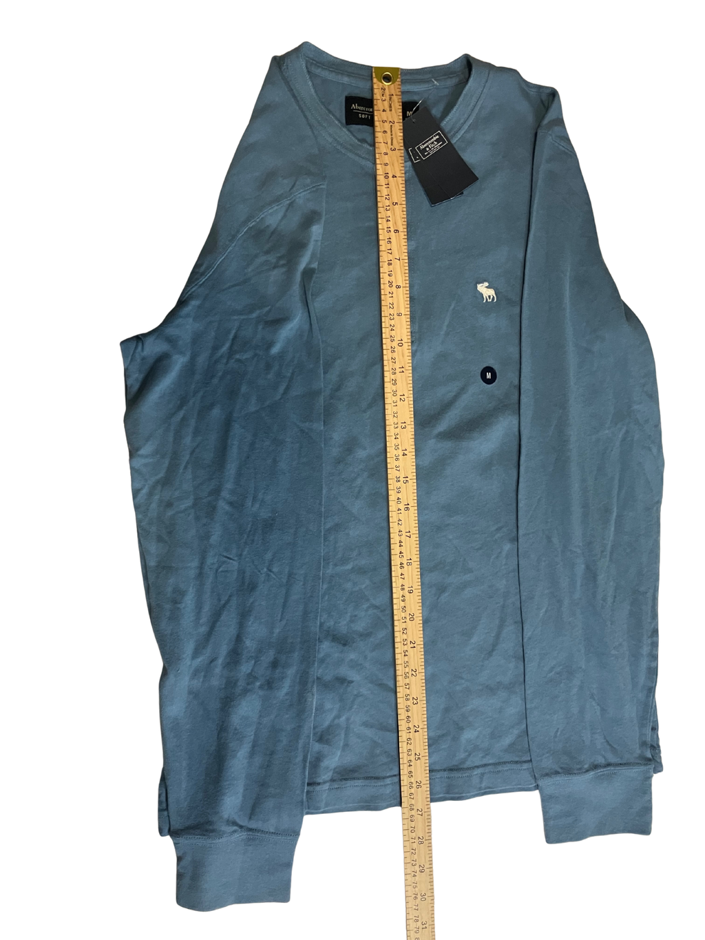 Abercrombie & Fitch Soft A&F Tee Henley Long Sleeve Shirt Men’s Size M–NWT