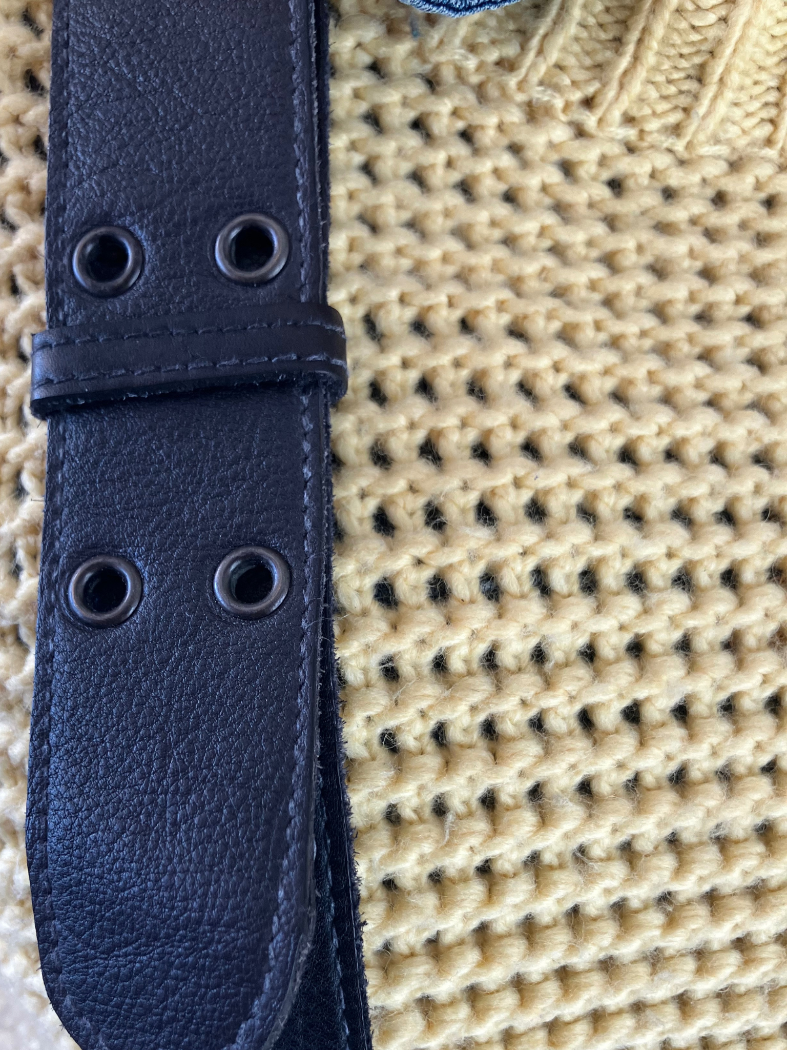 Free People Black Leather Crossbody Belt Bag - Convertible Hybrid Style