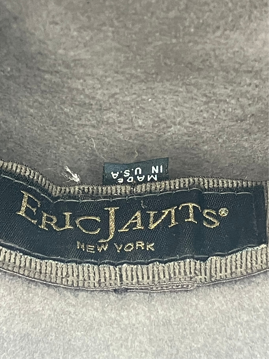 Eric Javits — Wide Brim Fedora | American wool felt, grosgrain detail · Sz OS