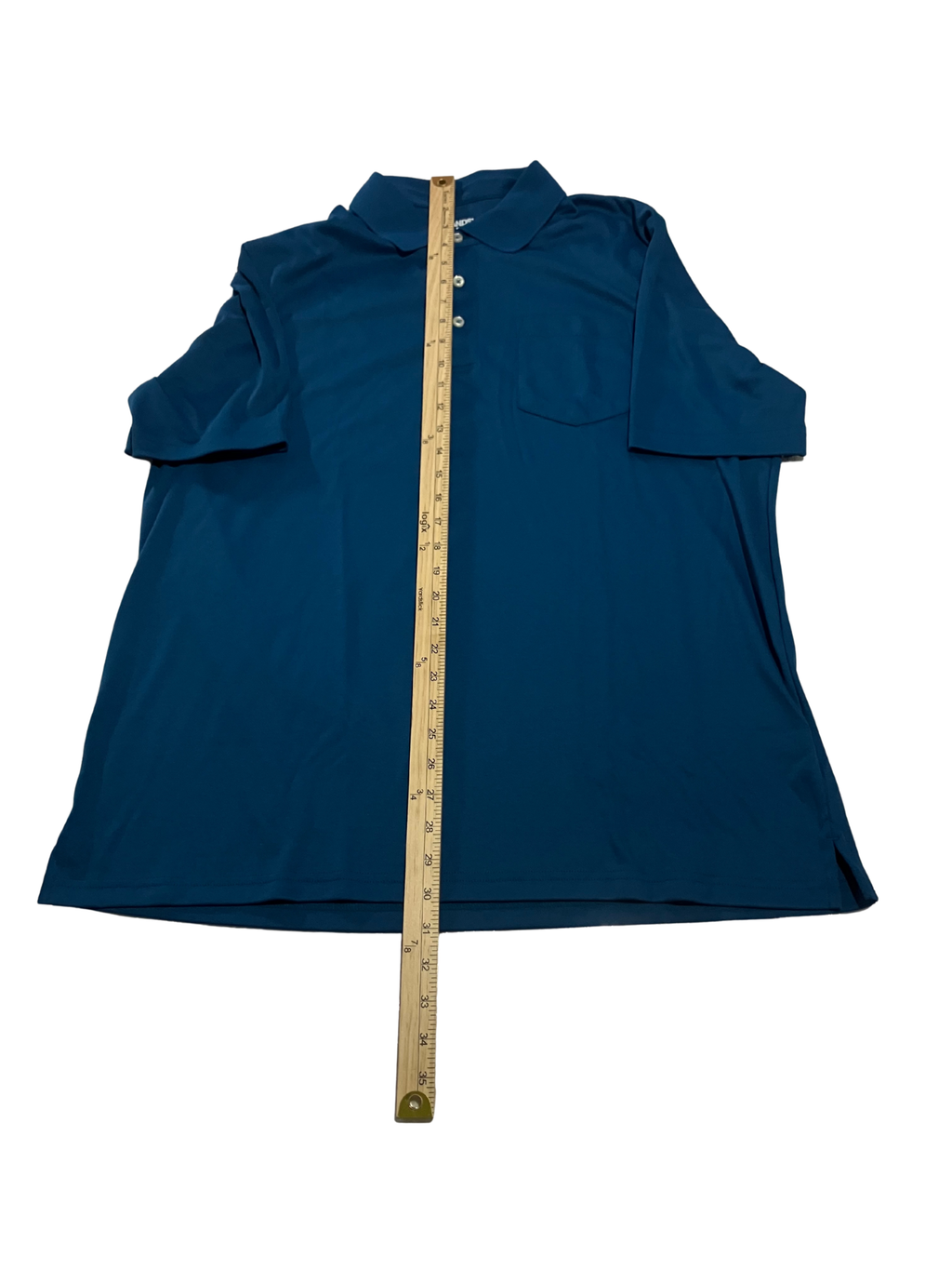 Lands’ End Men’s Polo Shirt XL Traditional Fit Blue Short Sleeve Chest Pocket 100% Cotton