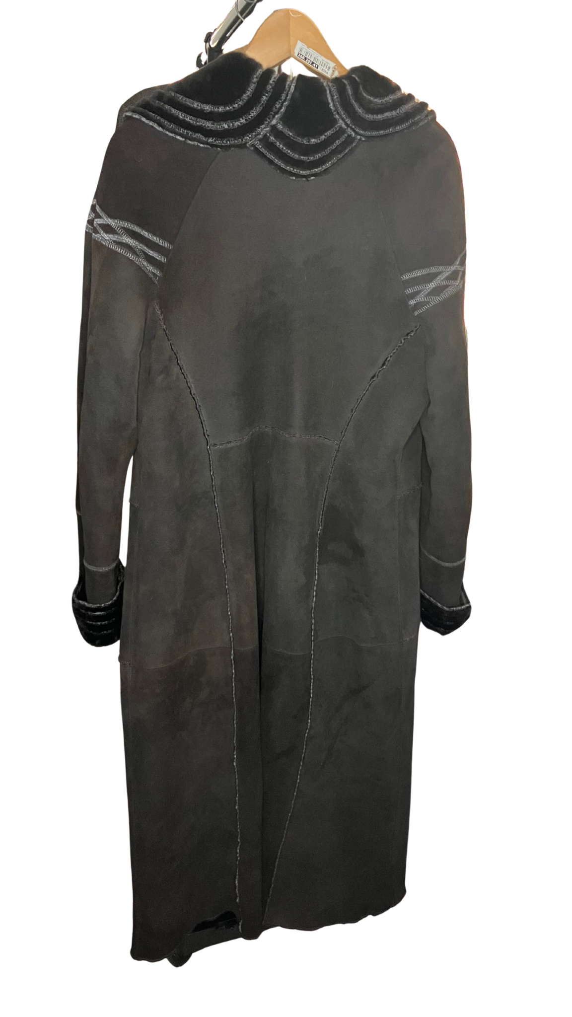 Peruvian Connection Shearling Leather Long Coat XL - Lithuanian Craftsmanship