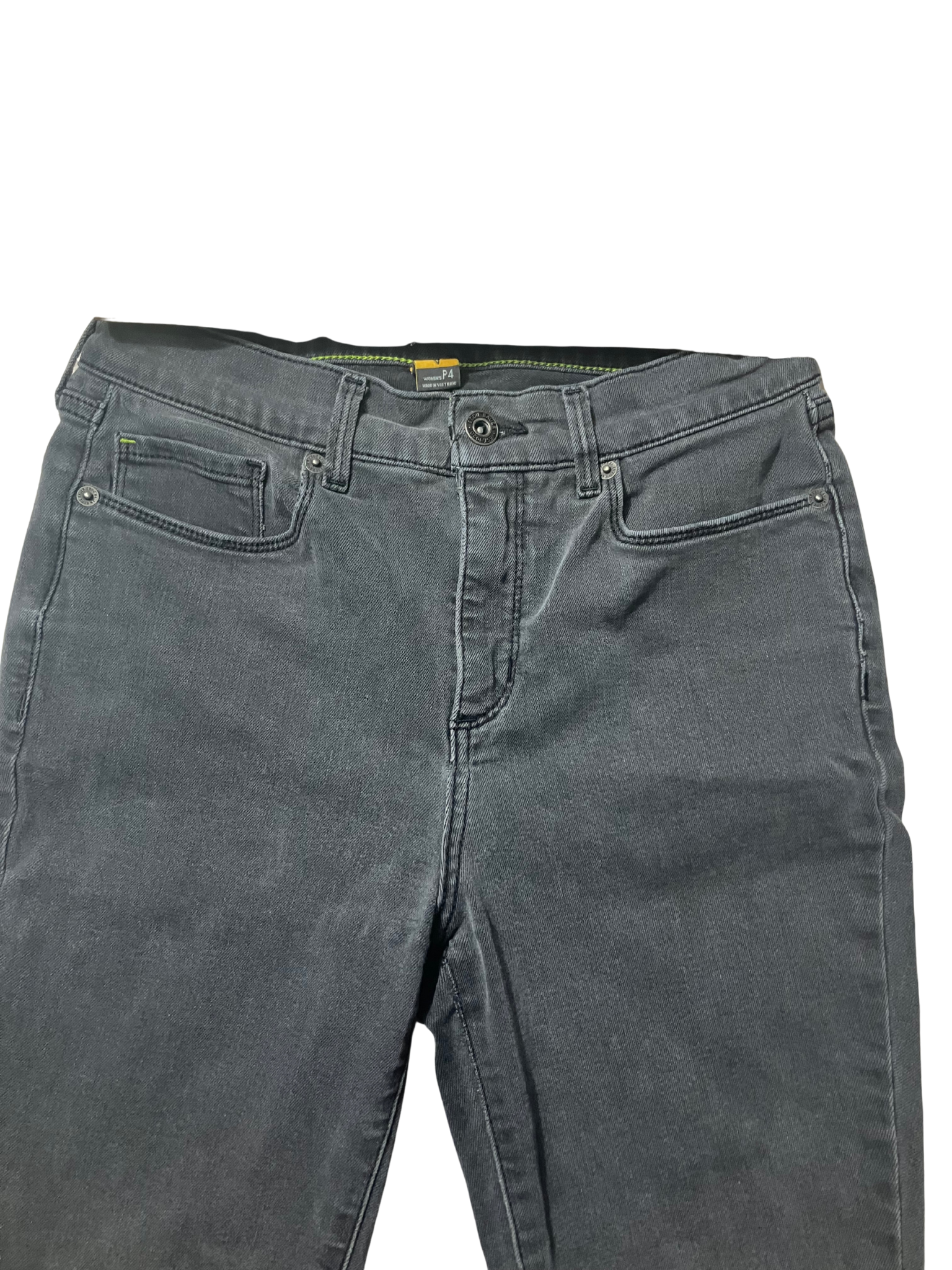 Eddie Bauer Gray Skinny Jeans - High-Rise Stretch Denim Size 4p