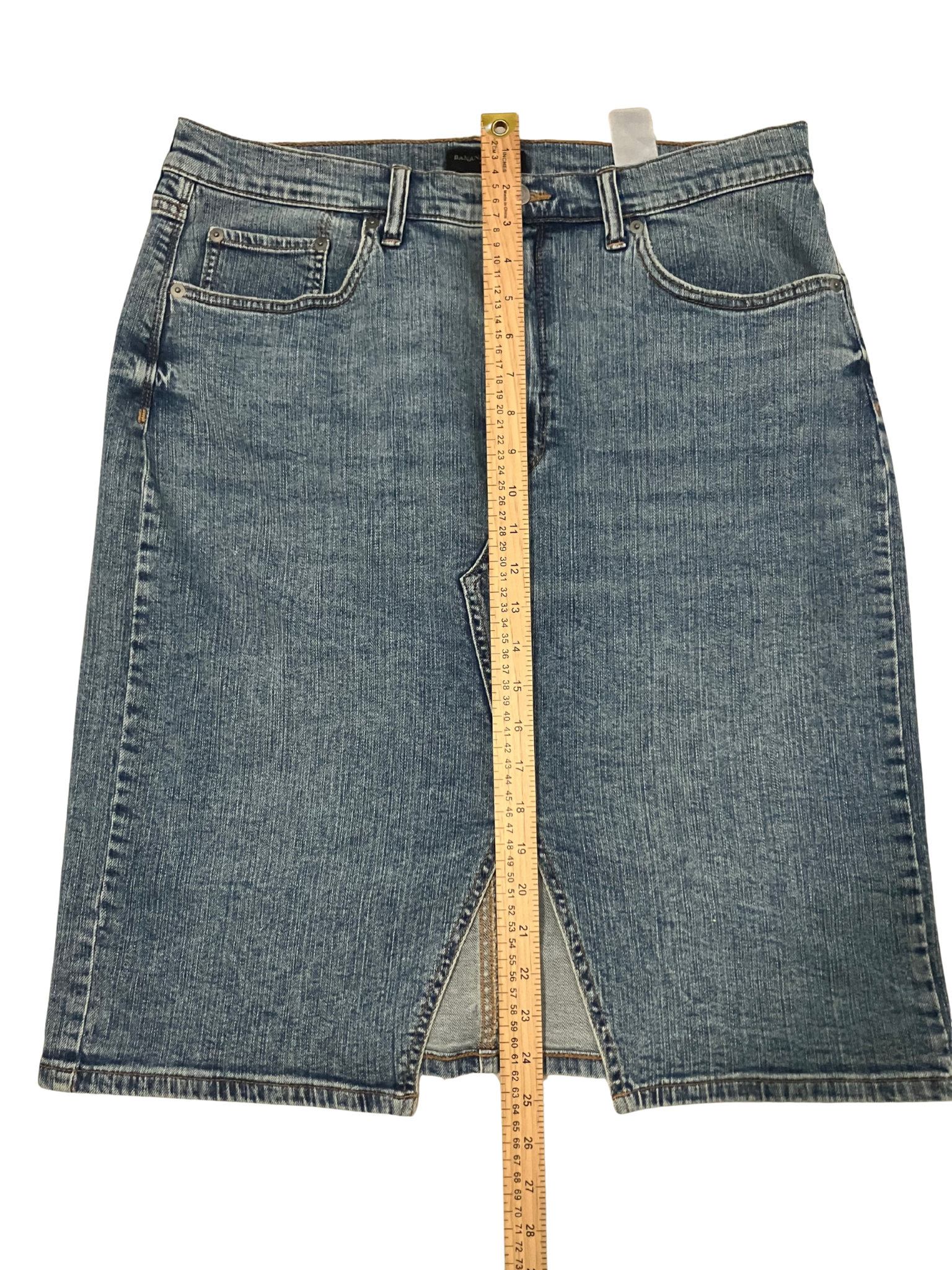 Banana Republic Denim Pencil Skirt – Medium Wash – Size 14 – Washwell™