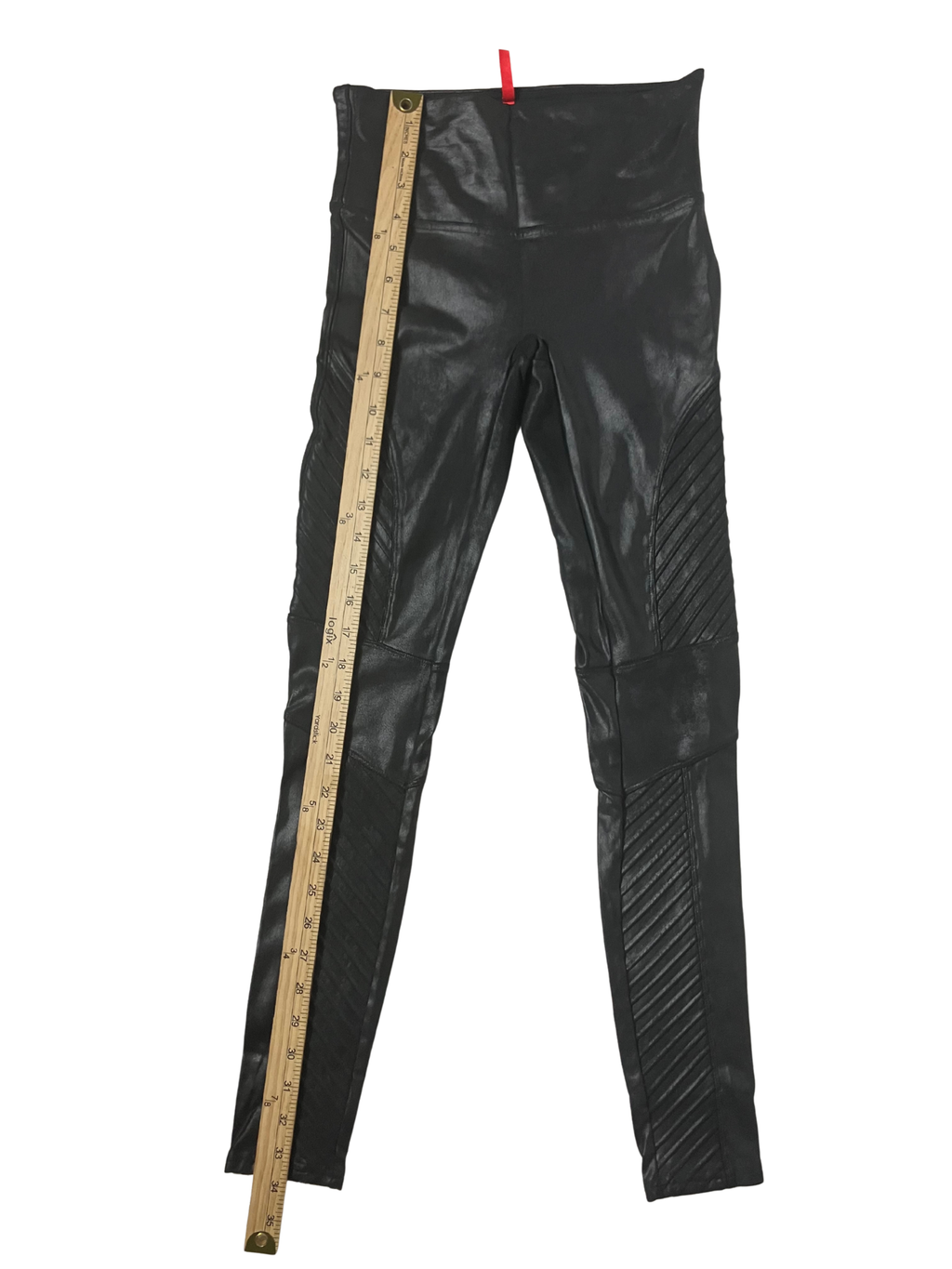 Spanx — Faux-Leather Leggings | Moto-quilted, high-waisted · Sz S