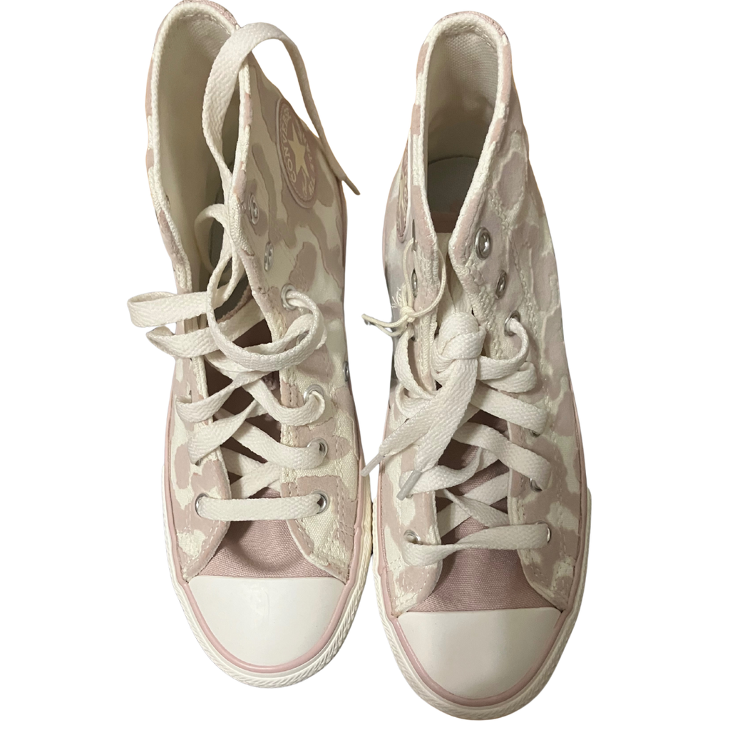 Converse Pink Camouflage High-Top Sneakers - Classic Chuck Taylor Style