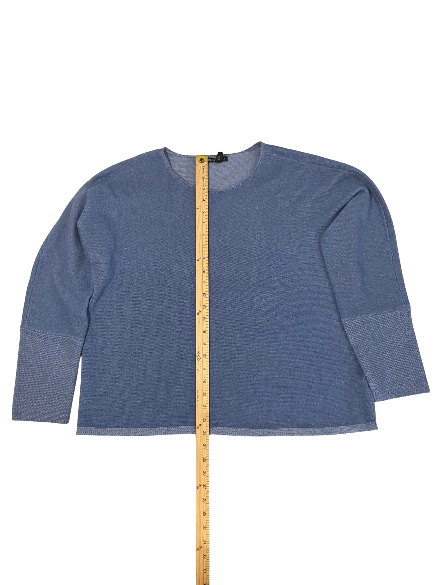Eileen Fisher Cashmere Blend Knit Sweater – Soft Blue – Size L