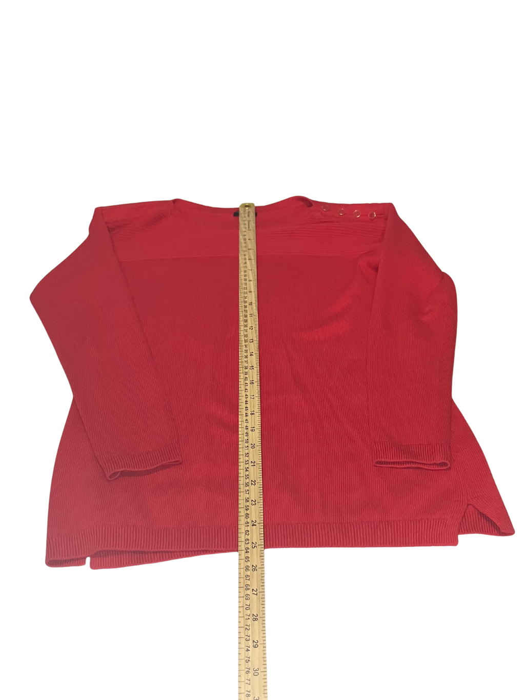 Talbots Women's Long Sleeve Sweater Size S - Button Shoulder Detail