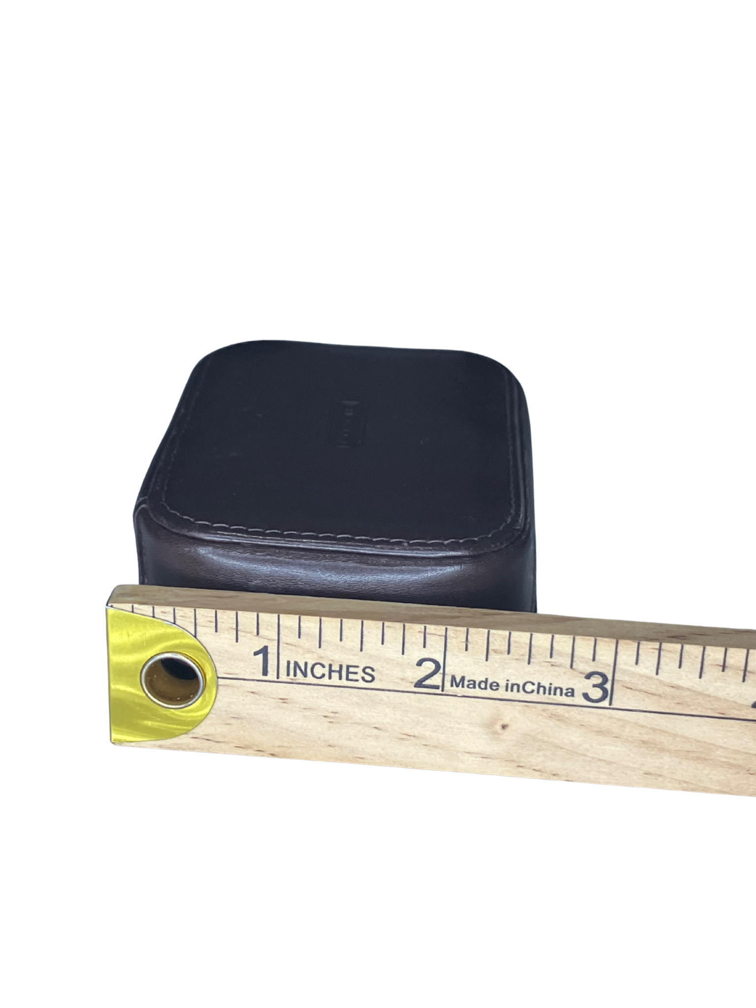 COACH Leather Mini Case & Double-Zip Wristlet Set – Brown & Blush Pink – Small Travel Essentials